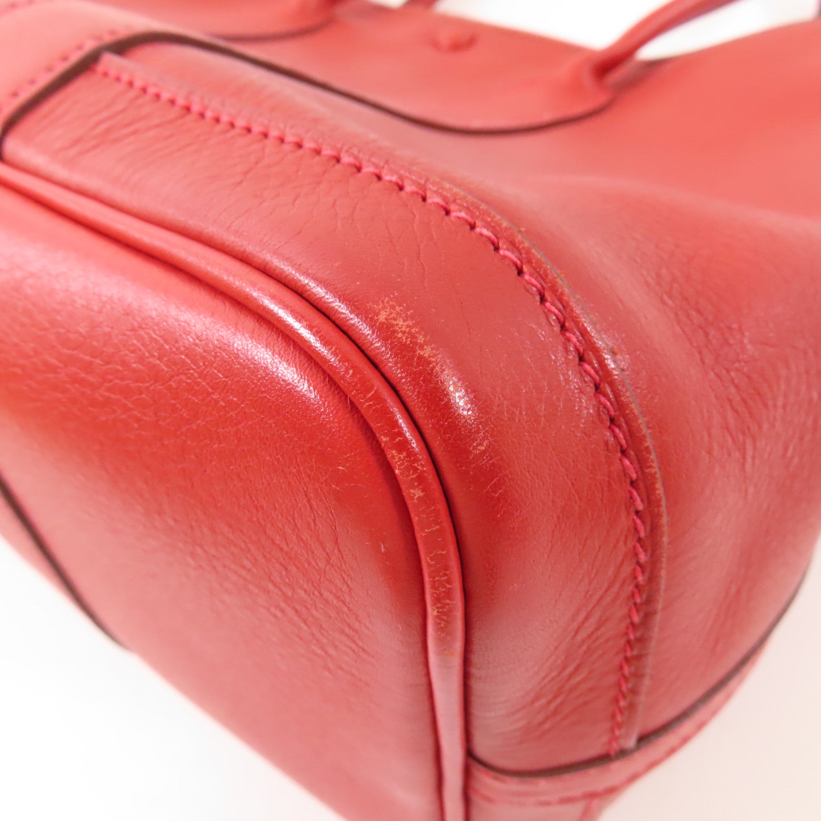 HERMES 皮革Twilly Garden Party TPM手挽袋Vermillon