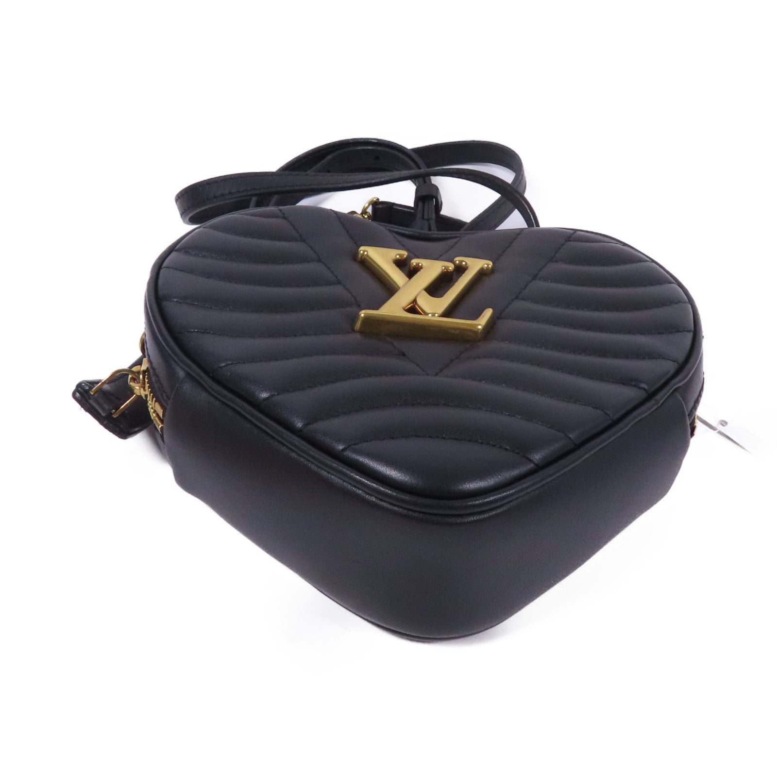 LOUIS VUITTON 牛皮皮革New Wave Heart Bag金扣肩背袋