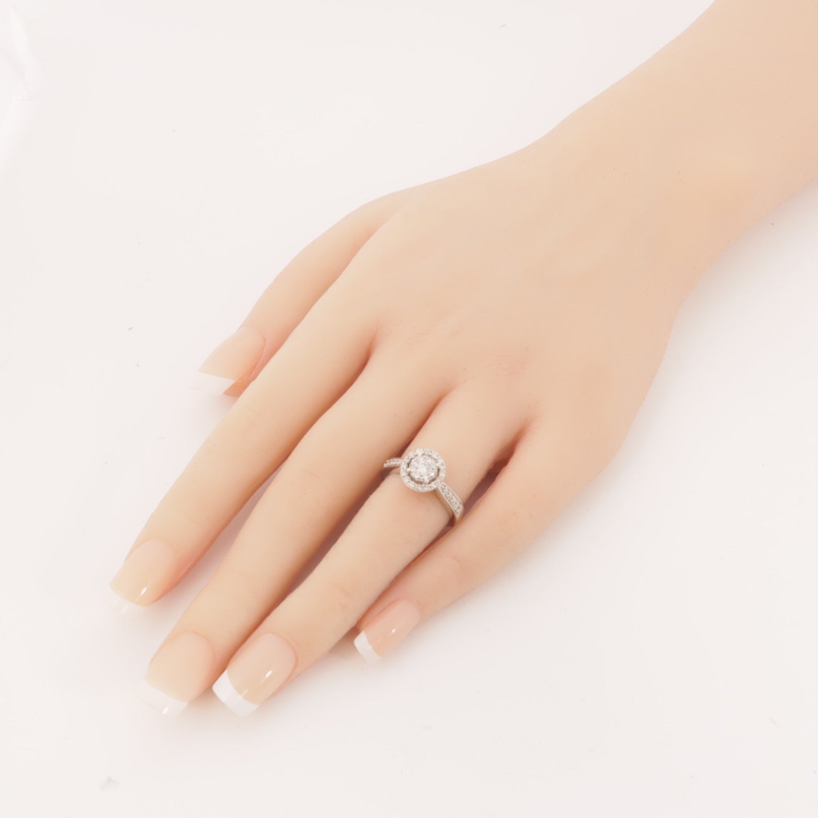 JEWELRY 14K白金/鑽石Diamon Ring戒指US#5.5