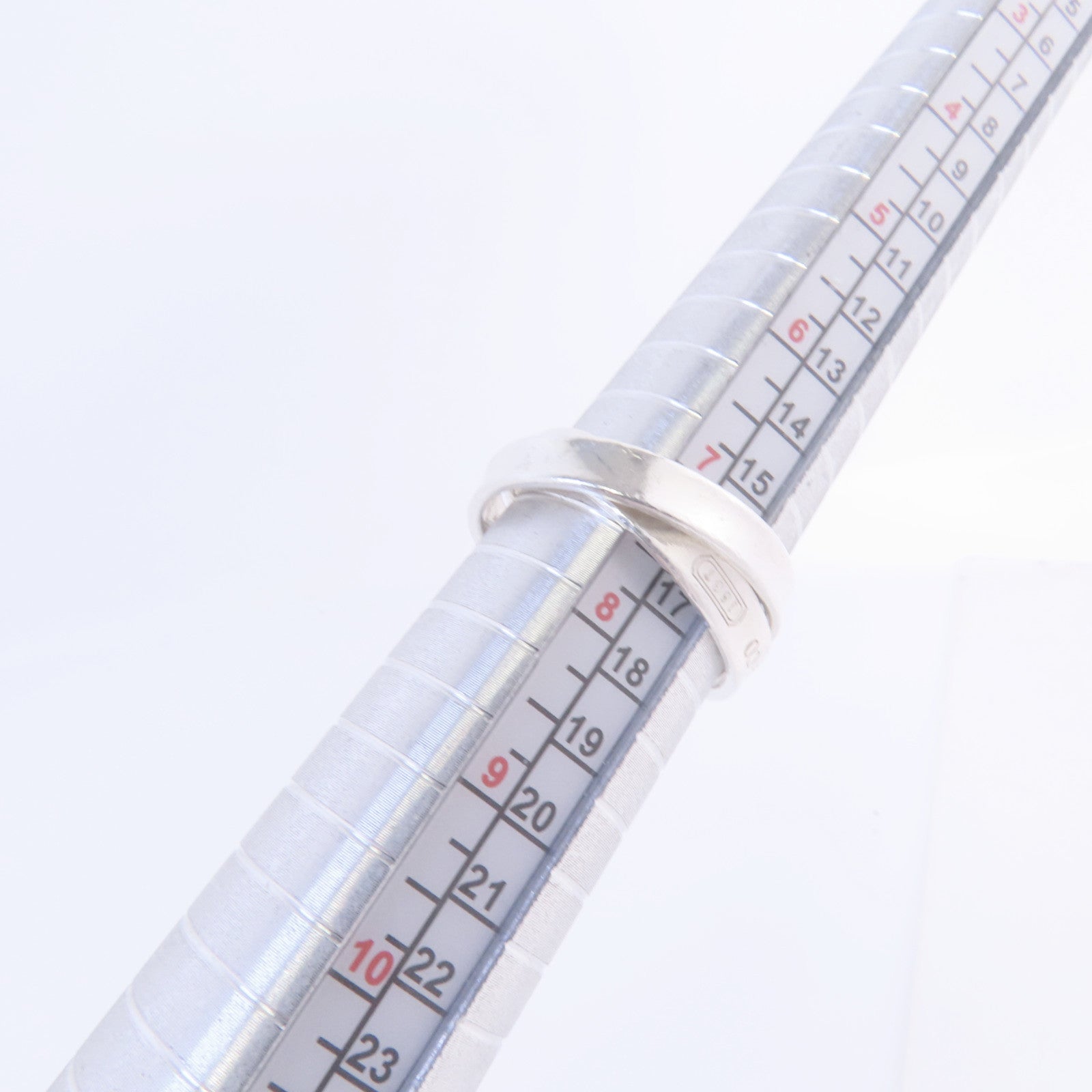 TIFFANY＆CO 925純銀1837 Double Silver Ring戒指US#7.5