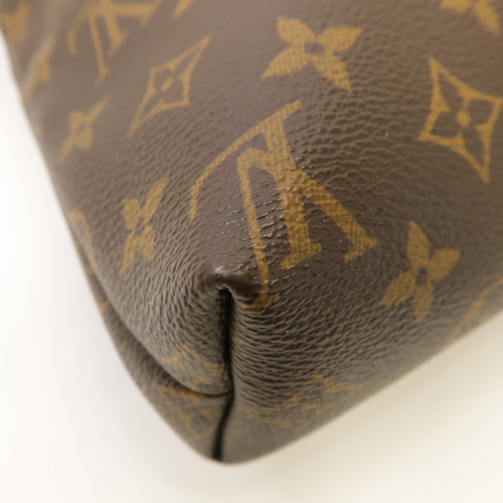 LOUIS VUITTON 【激減優惠】Monogram Lockit Chain金扣手挽袋啡色