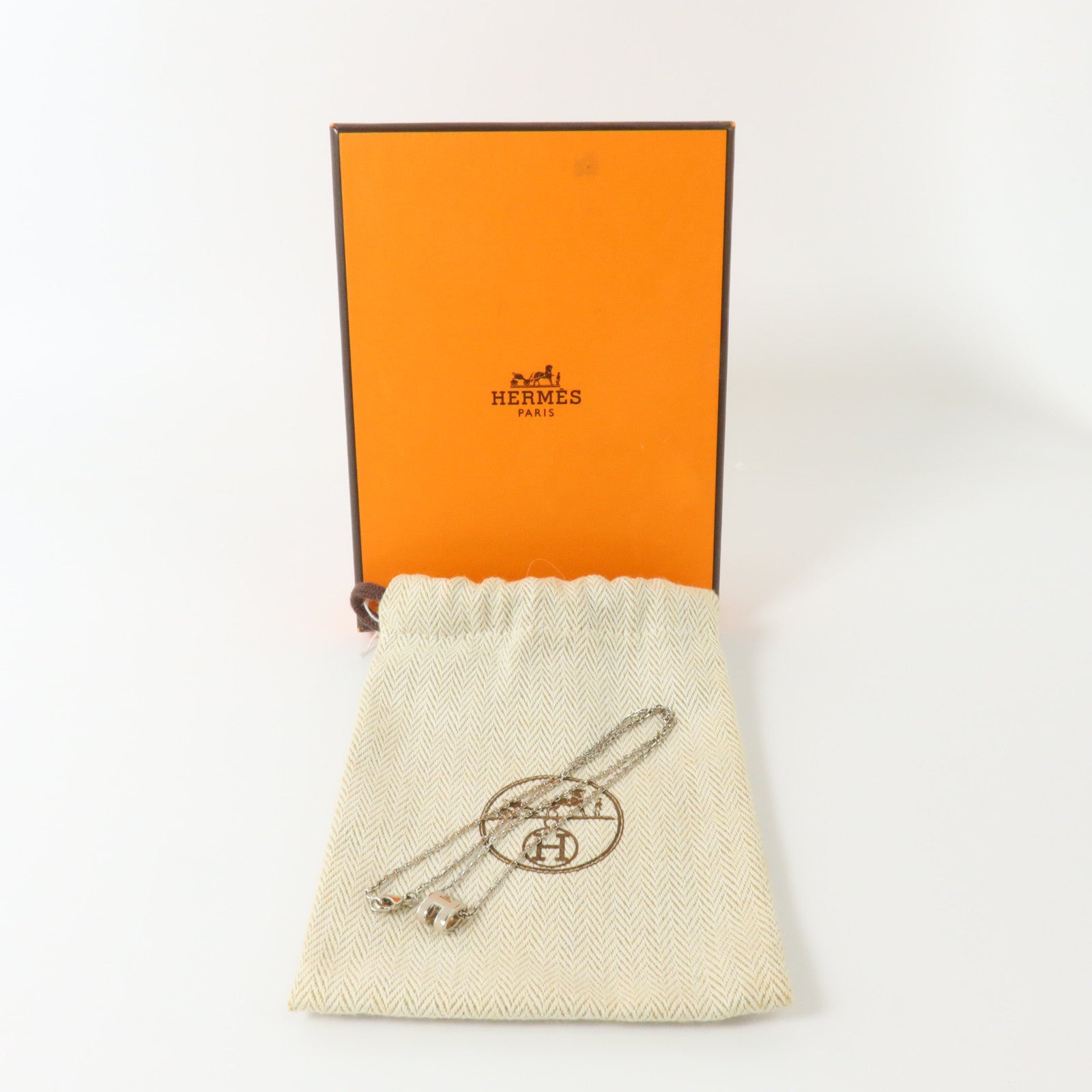 HERMES 金屬/琺瑯Mini Pop H Necklacex項鏈