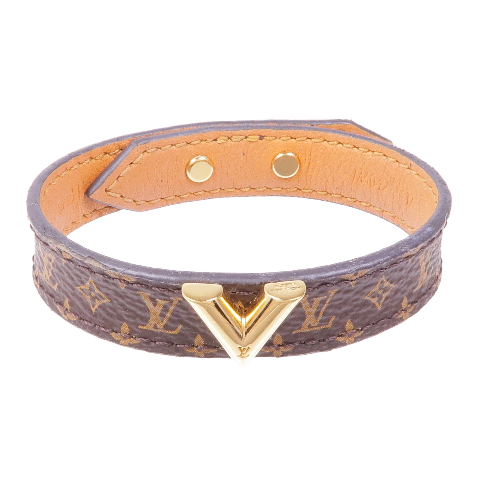 LOUIS VUITTON Monogram Essential V Bracelet Bracelet金扣手鐲