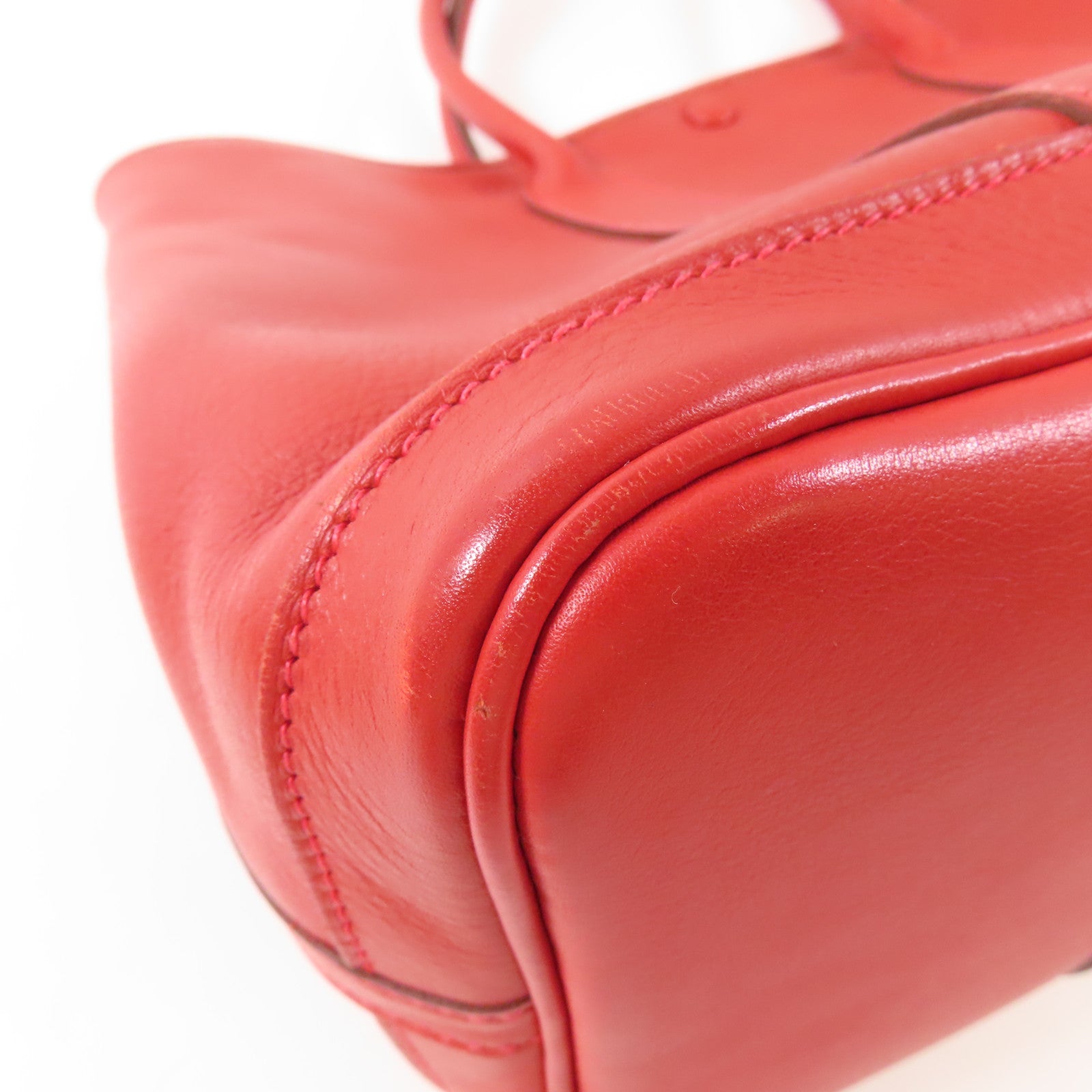 HERMES 皮革Twilly Garden Party TPM手挽袋Vermillon