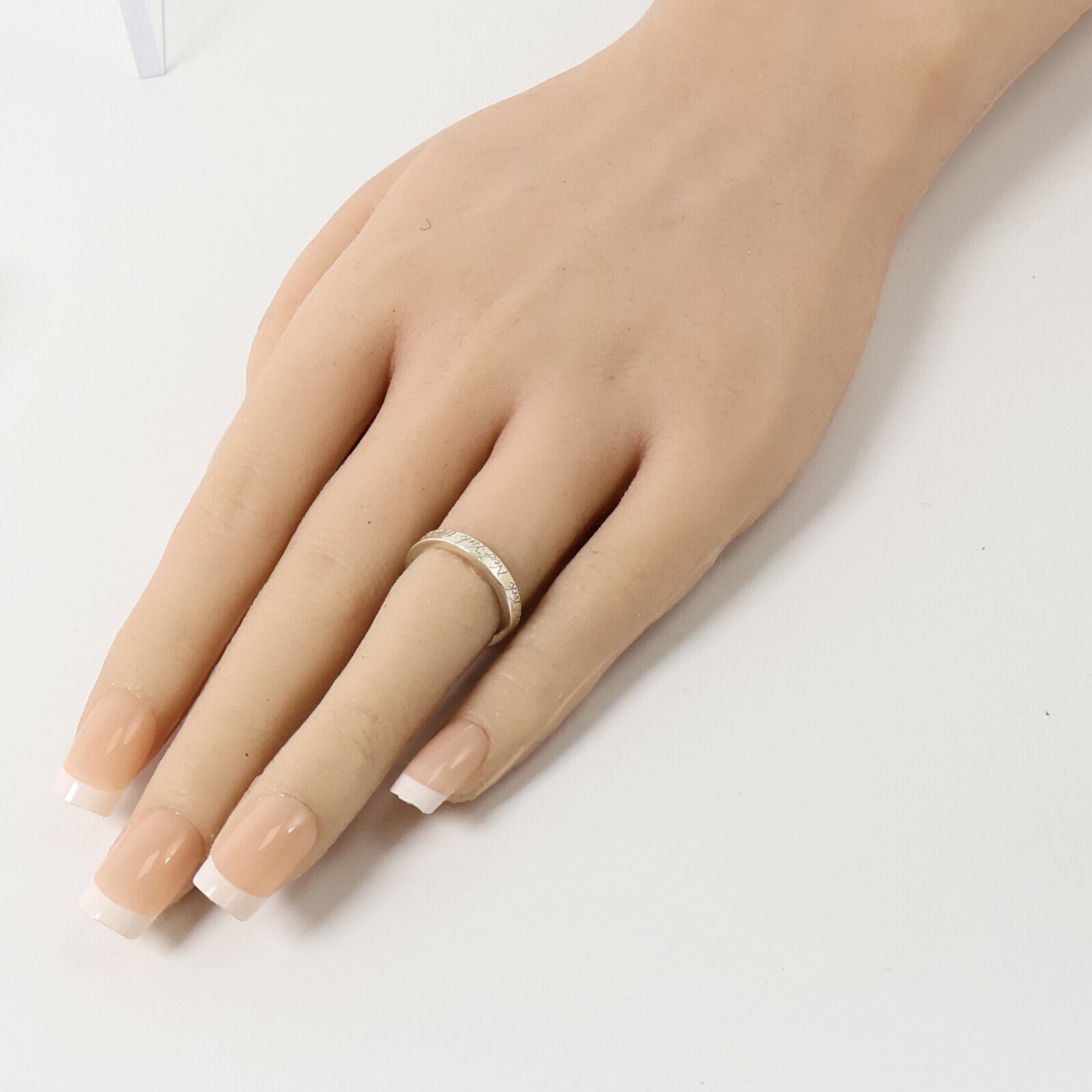 TIFFANY＆CO 925純銀Tiffany Notes Narrow Ring戒指
