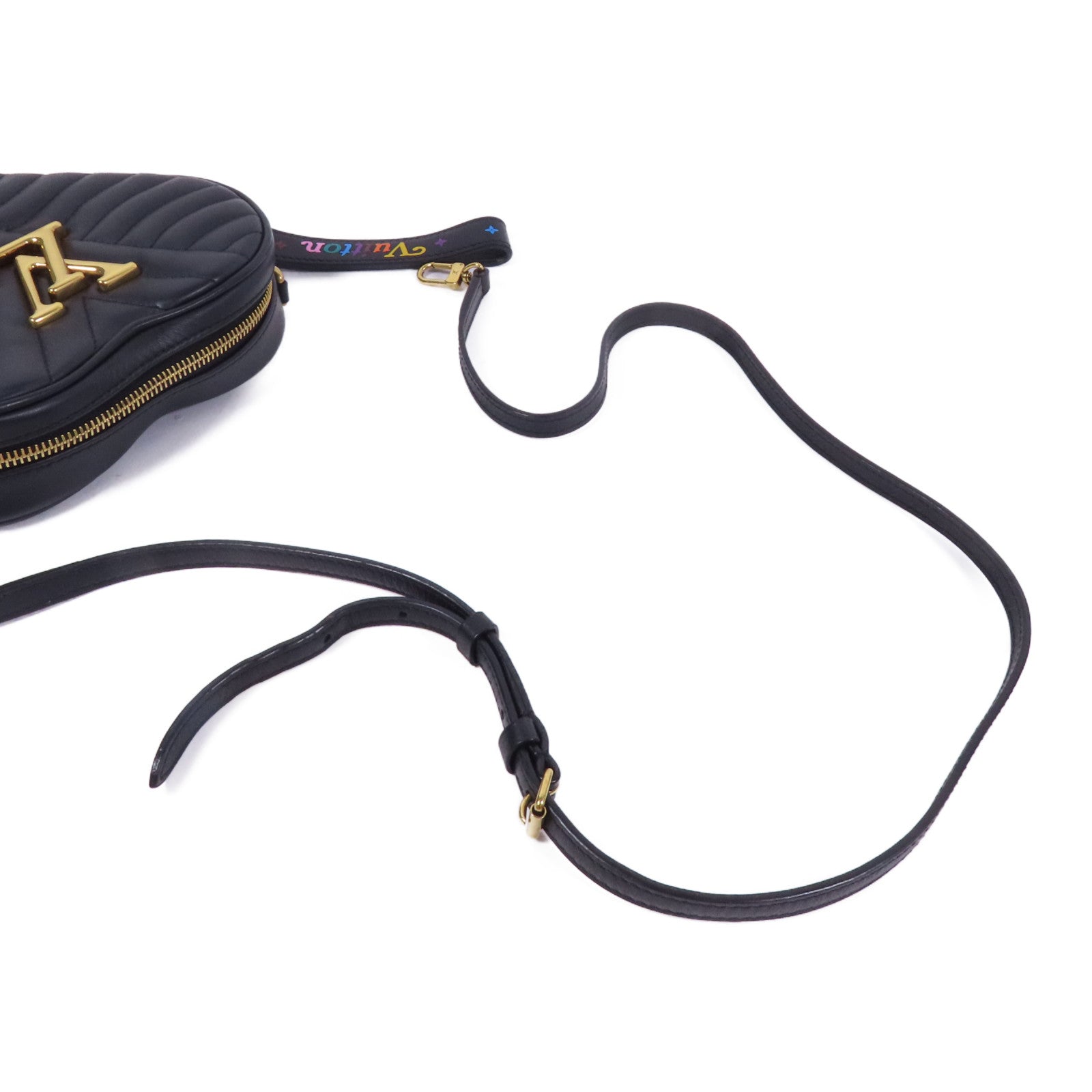 LOUIS VUITTON 牛皮皮革New Wave Heart Bag金扣肩背袋