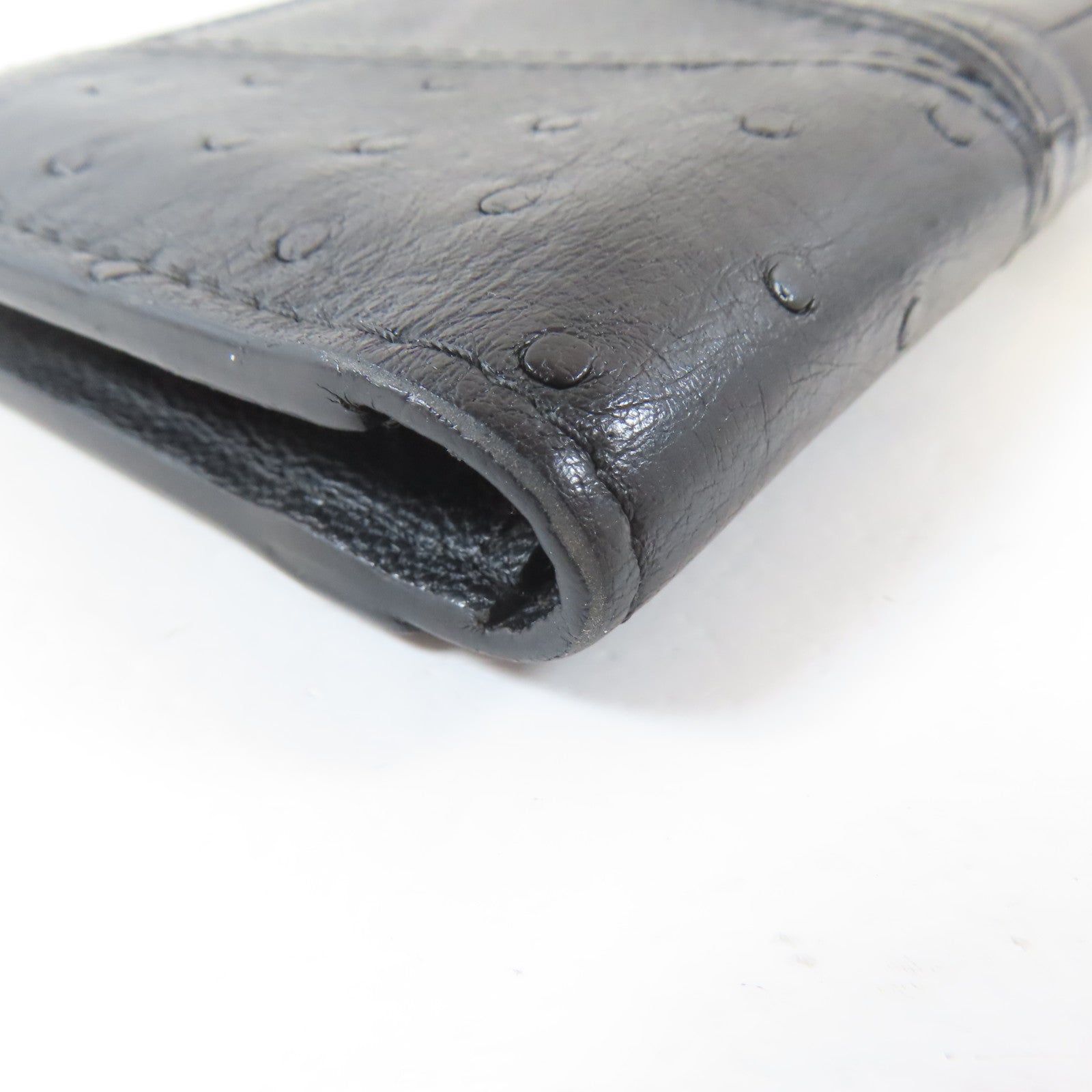 LOUIS VUITTON 牛皮皮革/鱷魚皮革/鴕鳥皮革Card Case卡片套黑色