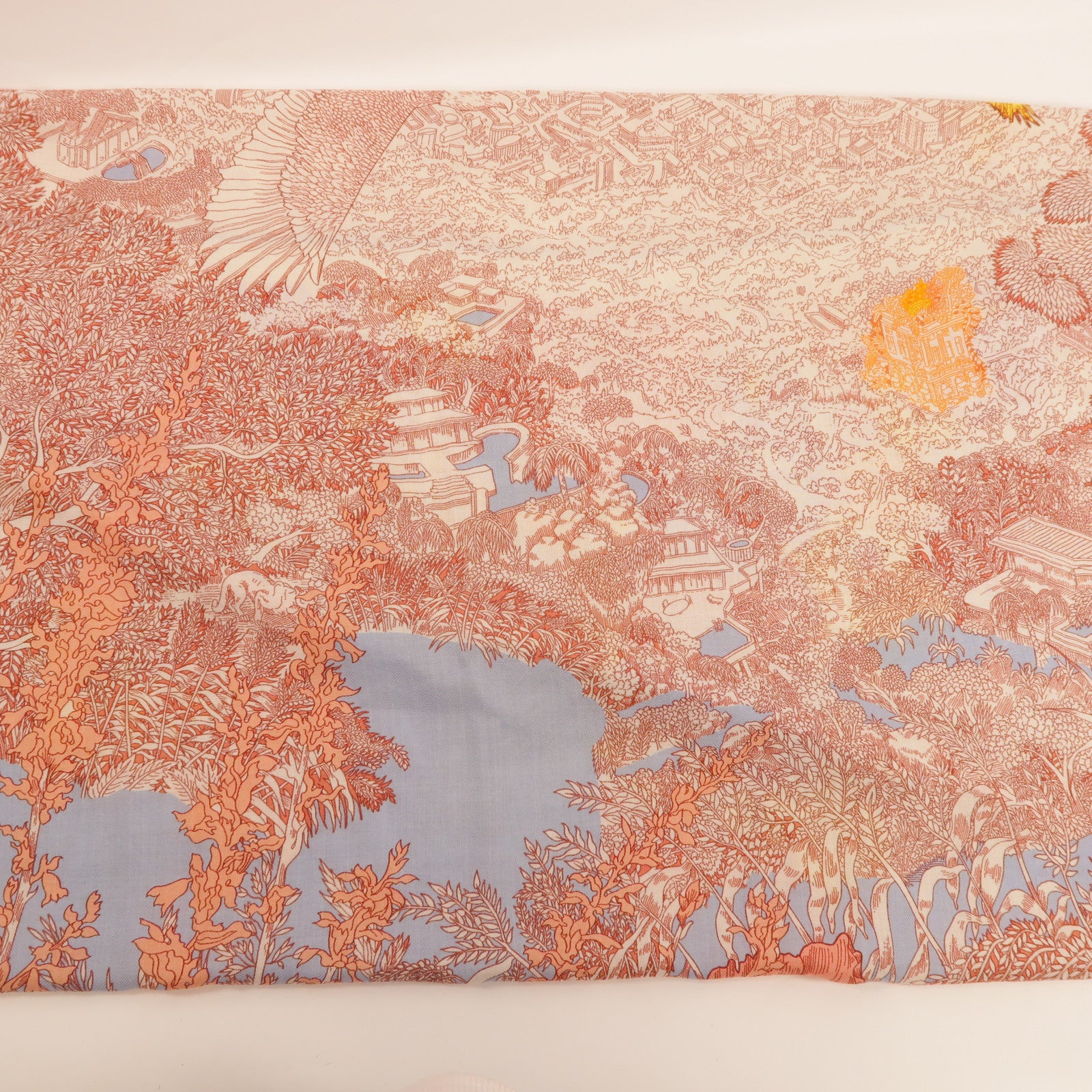 HERMES 羊絨/絲質Scarf圍巾
