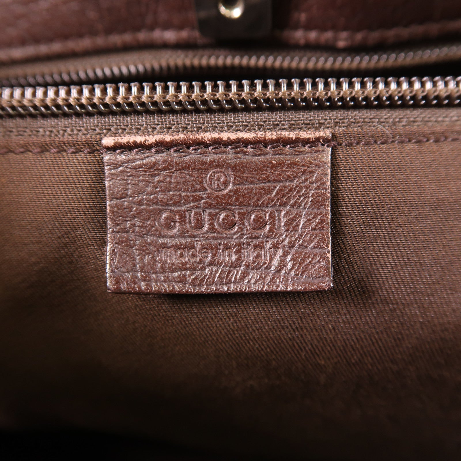GUCCI SHW Tote Bag 114595 Coated Canvas Brown
