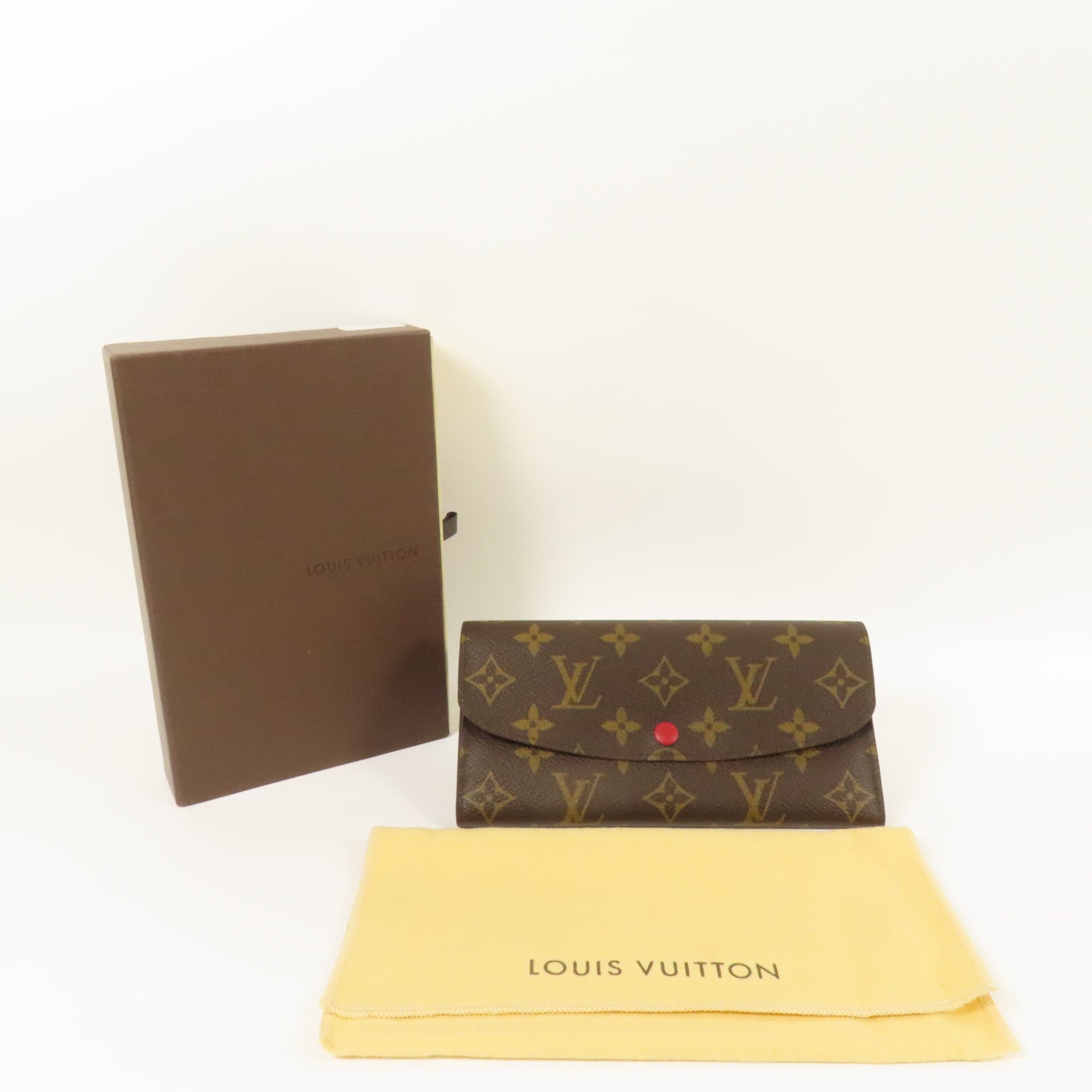 LOUIS VUITTON Monogram Emilie Long Wallet金扣長錢包