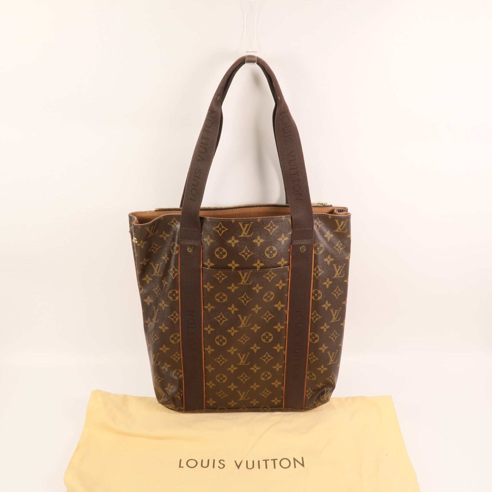 LOUIS VUITTON Monogram Cabas Beaubourg金扣手挽袋