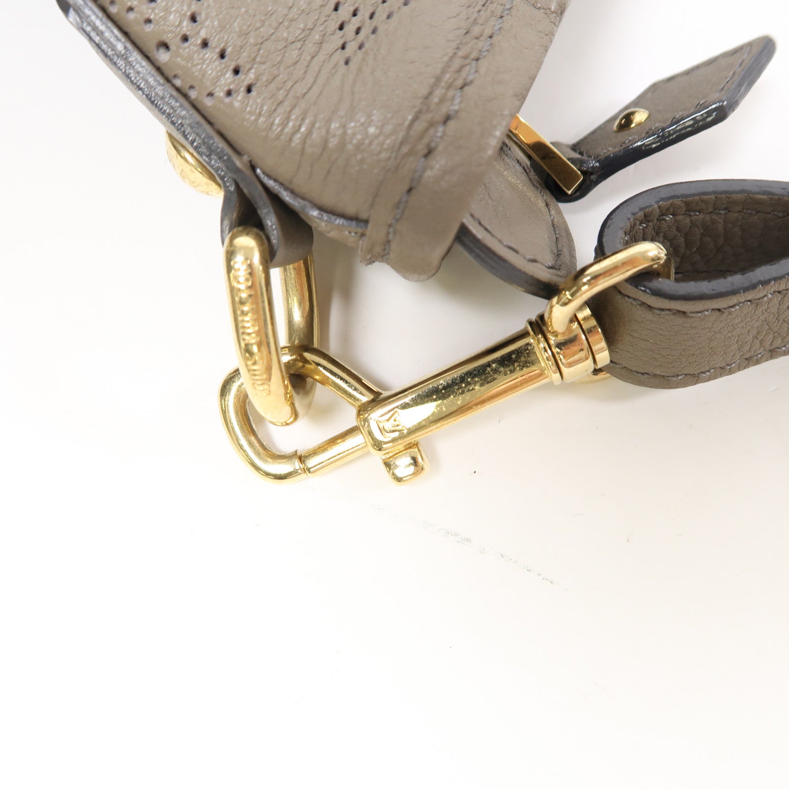LOUIS VUITTON LV GHW Stella PM 2Way Shoulder Handbag Mahina M93175 Beige