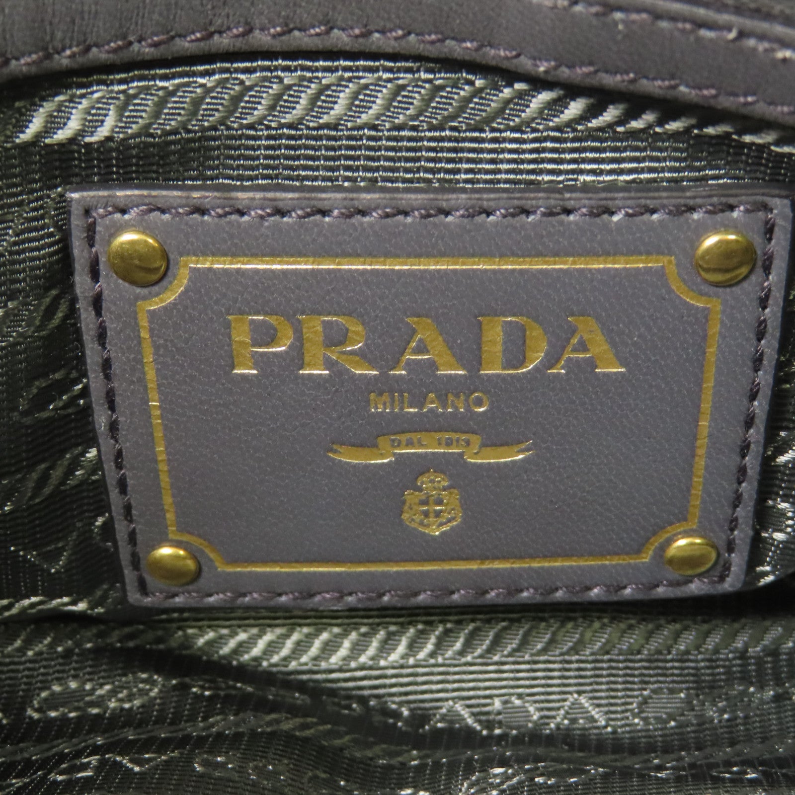 PRADA 尼龍2wayショルダーバッグ金扣手挽肩背兩用袋