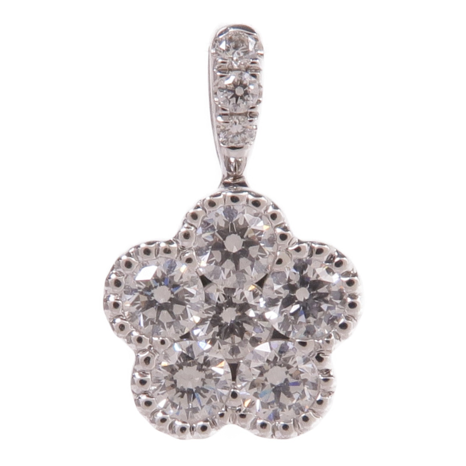 JEWELRY 18K白金Diamond Pendant Top鑽石吊墜