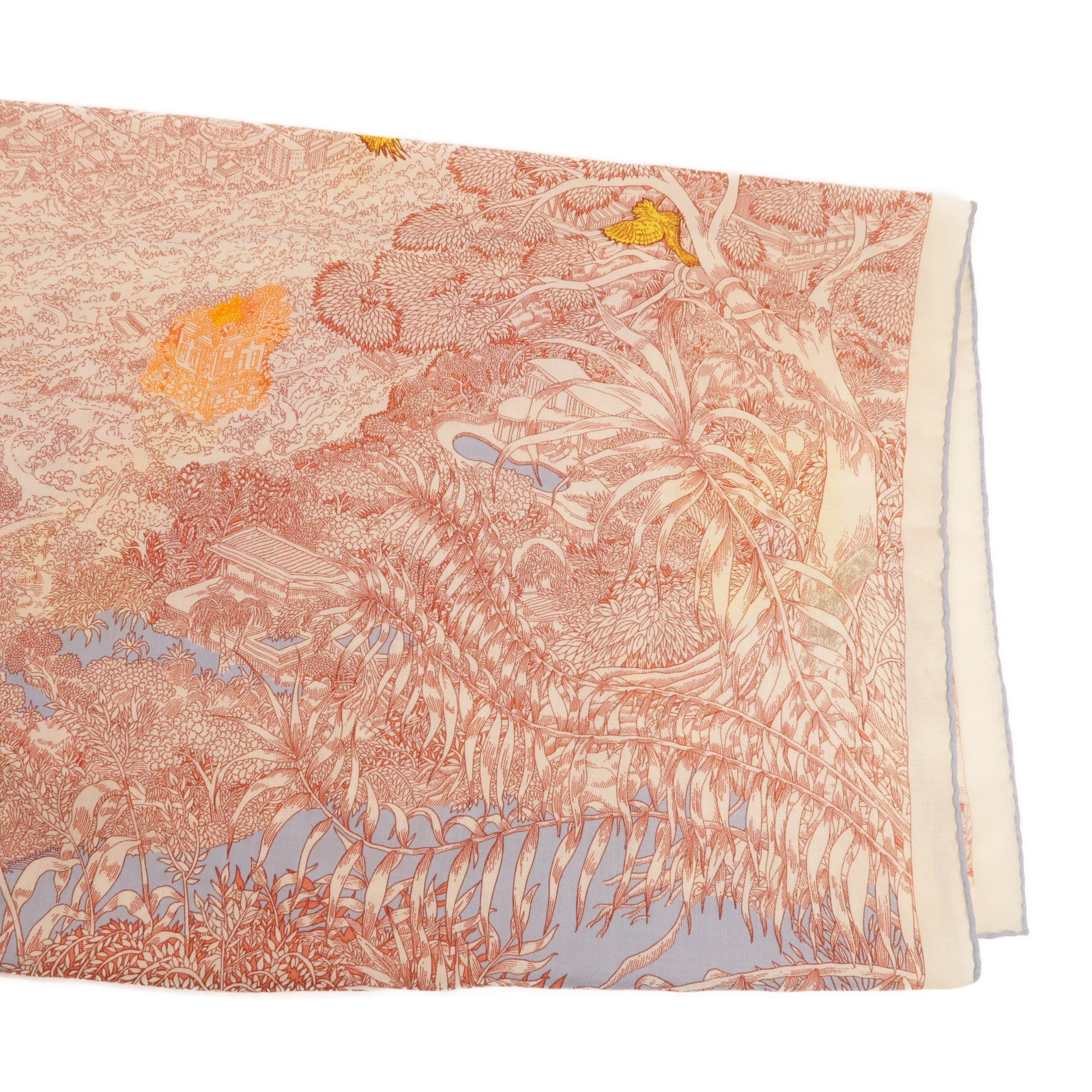 HERMES 羊絨/絲質Scarf圍巾