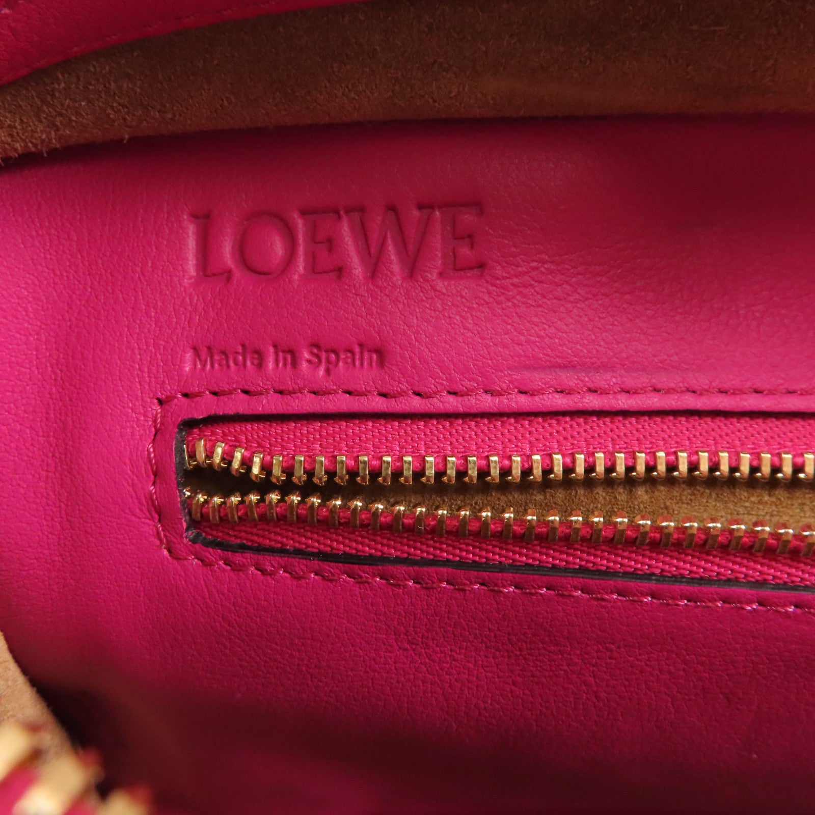 LOEWE 牛皮皮革Amazona金扣手挽肩背兩用袋