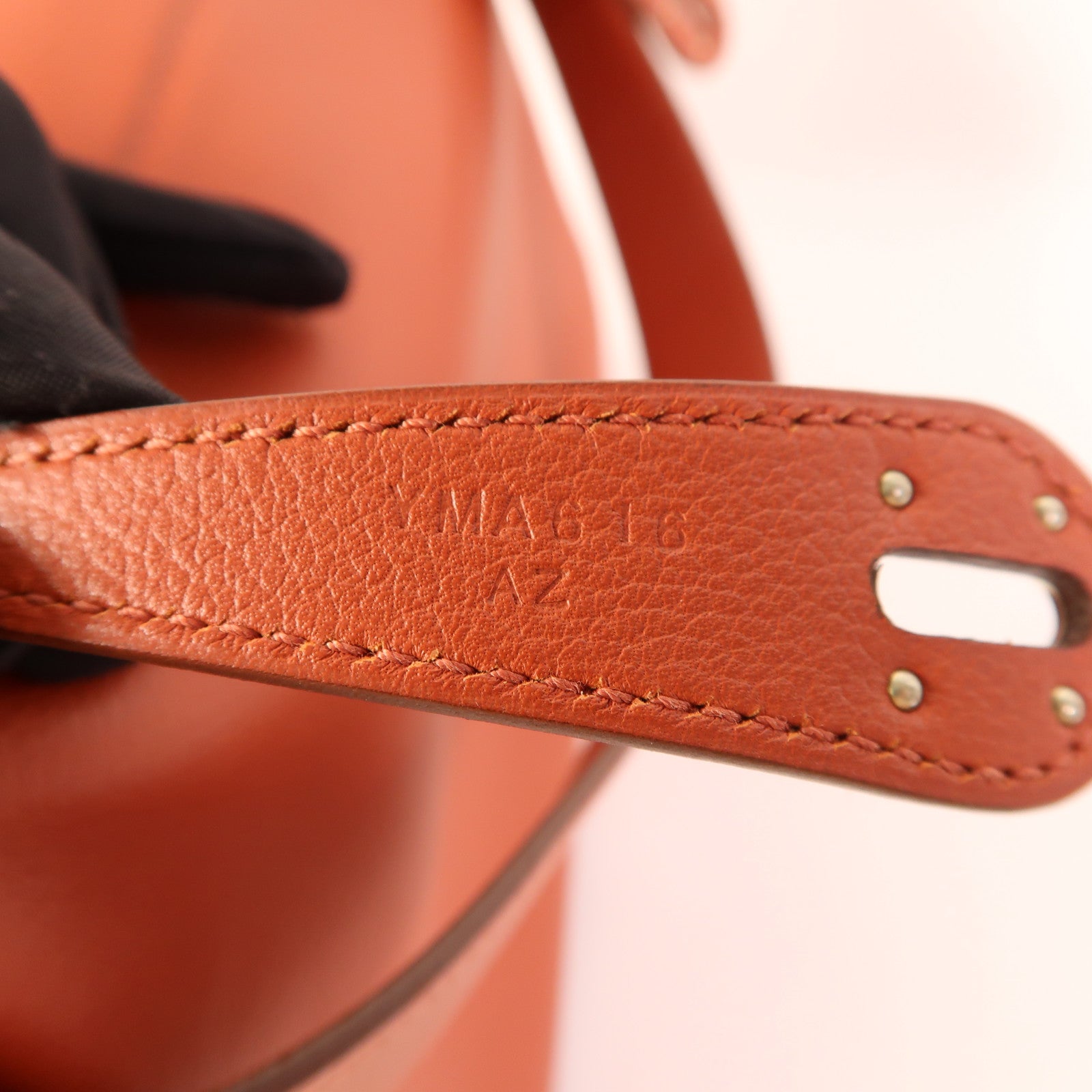 HERMES Evercolor皮革Lindy 26銀扣手挽肩背兩用袋Brique