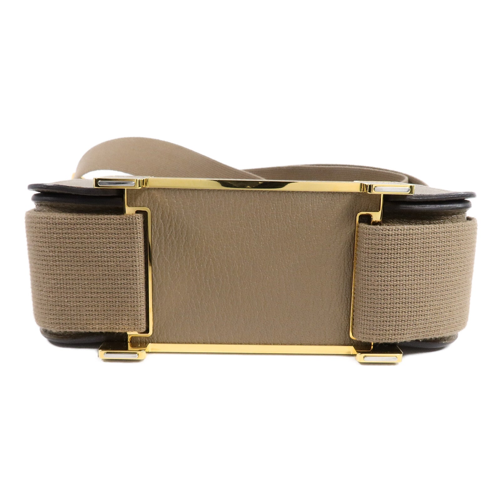 HERMES Chevre皮革Geta肩背袋Etoupe