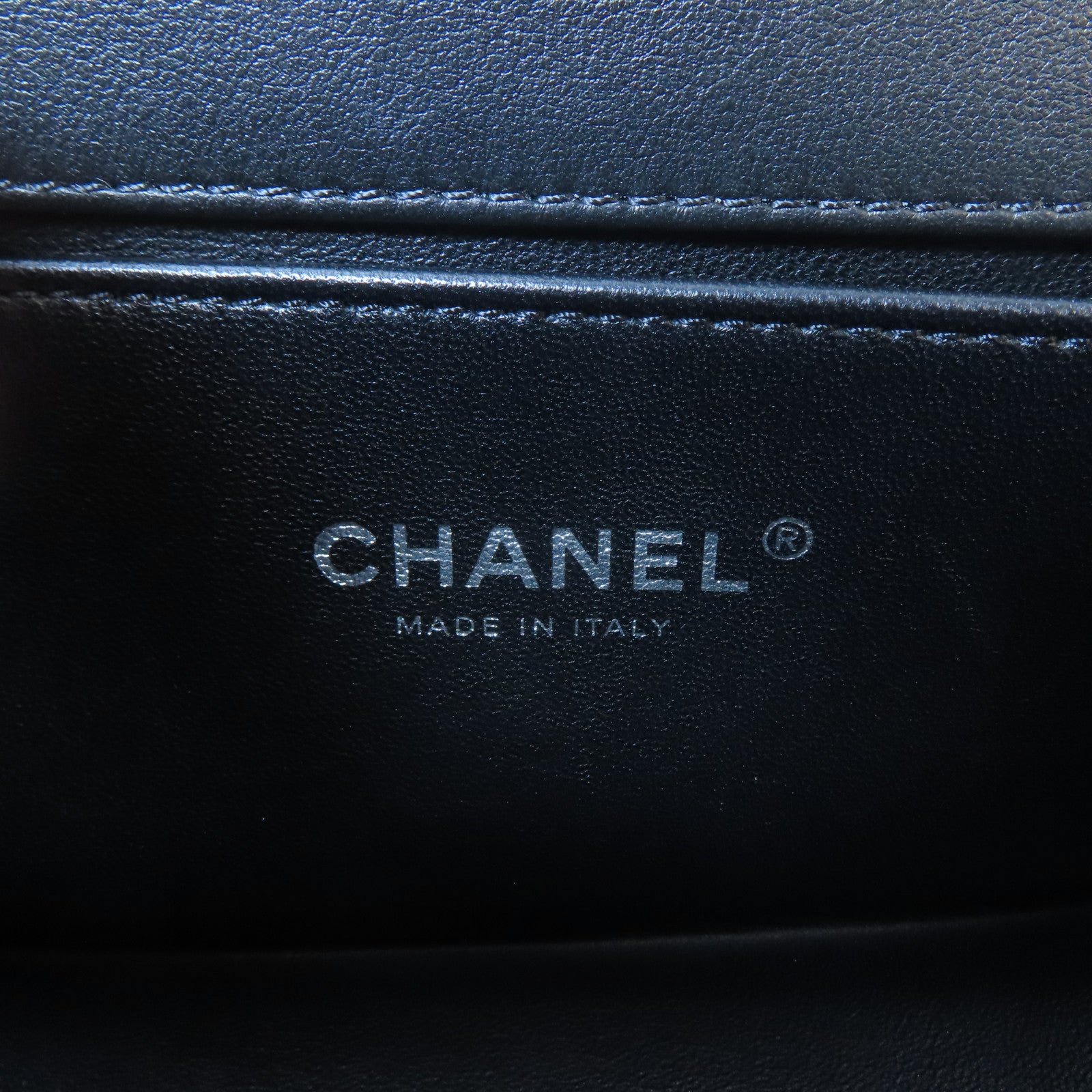 CHANEL 菱格羊皮皮革Boy Chanel 20鏈帶肩背袋黑色
