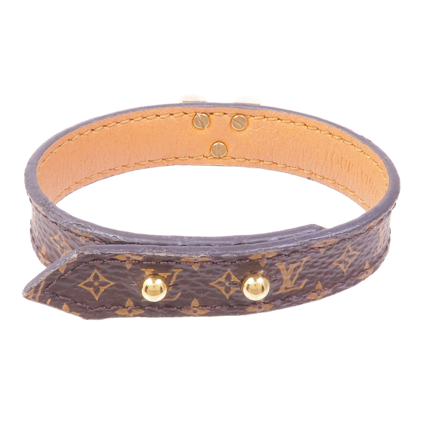 LOUIS VUITTON Monogram Essential V Bracelet Bracelet金扣手鐲