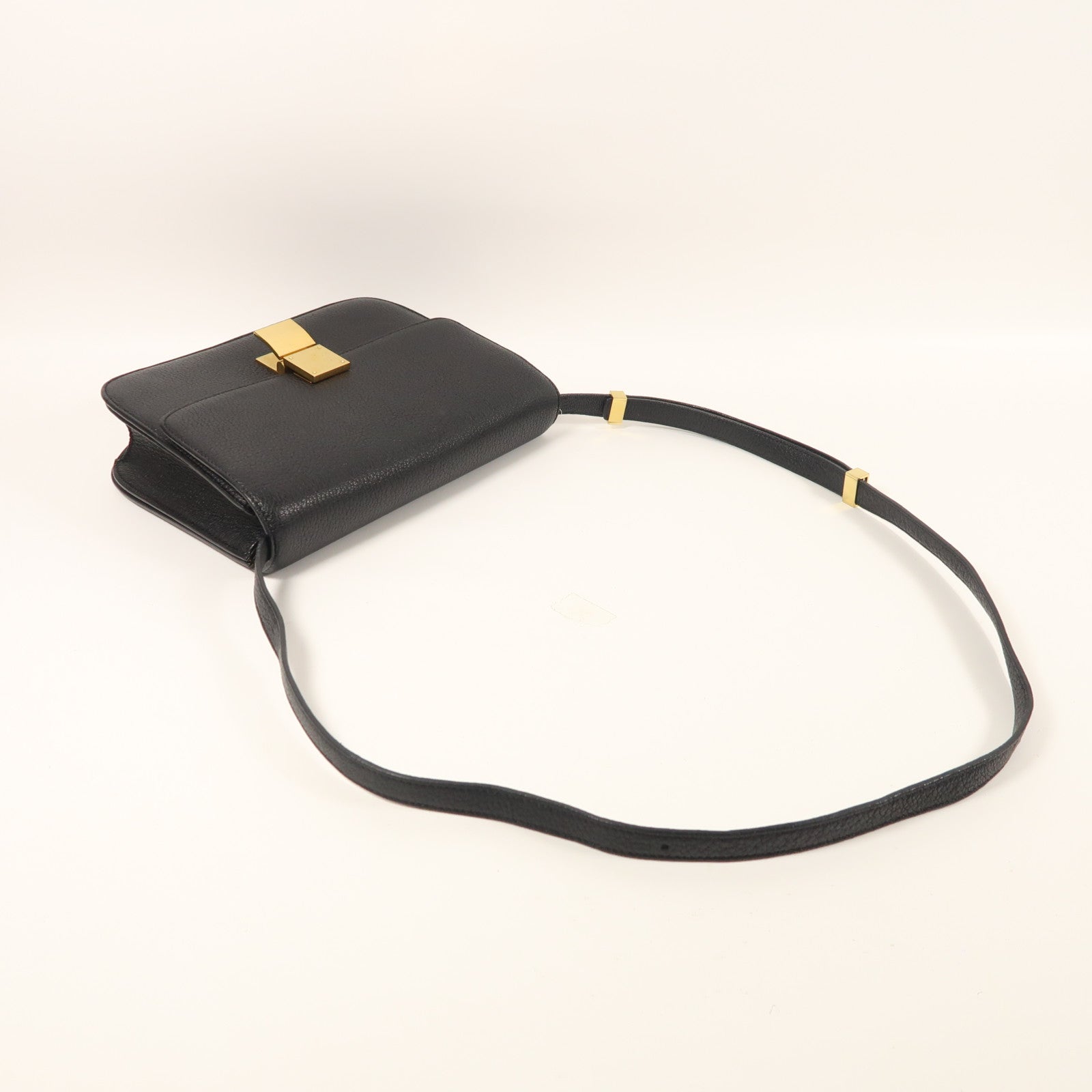 CELINE 牛皮皮革Classic Box金扣肩背袋