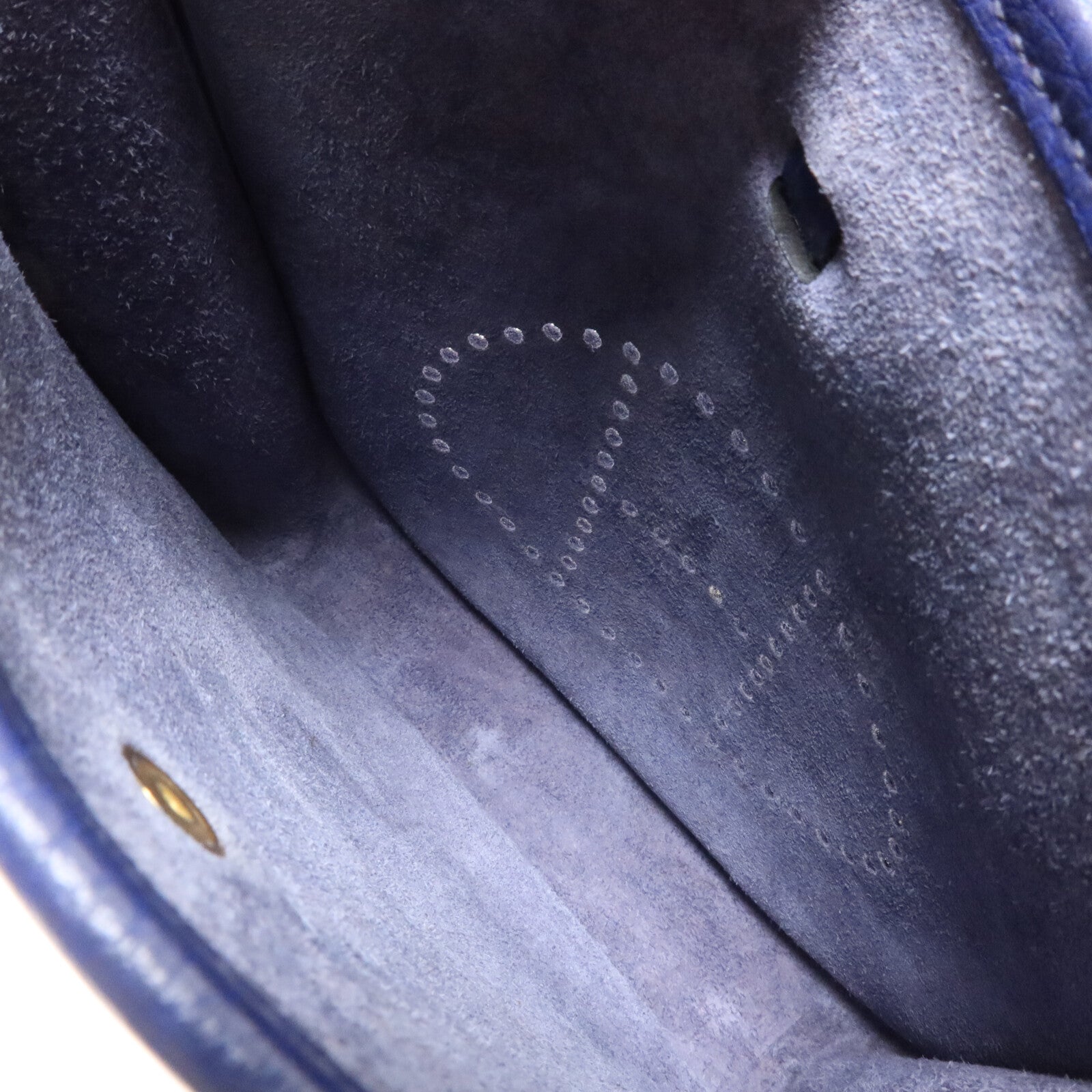 HERMES Clemence皮革Evelyne TPM肩背袋Bleu Saphir