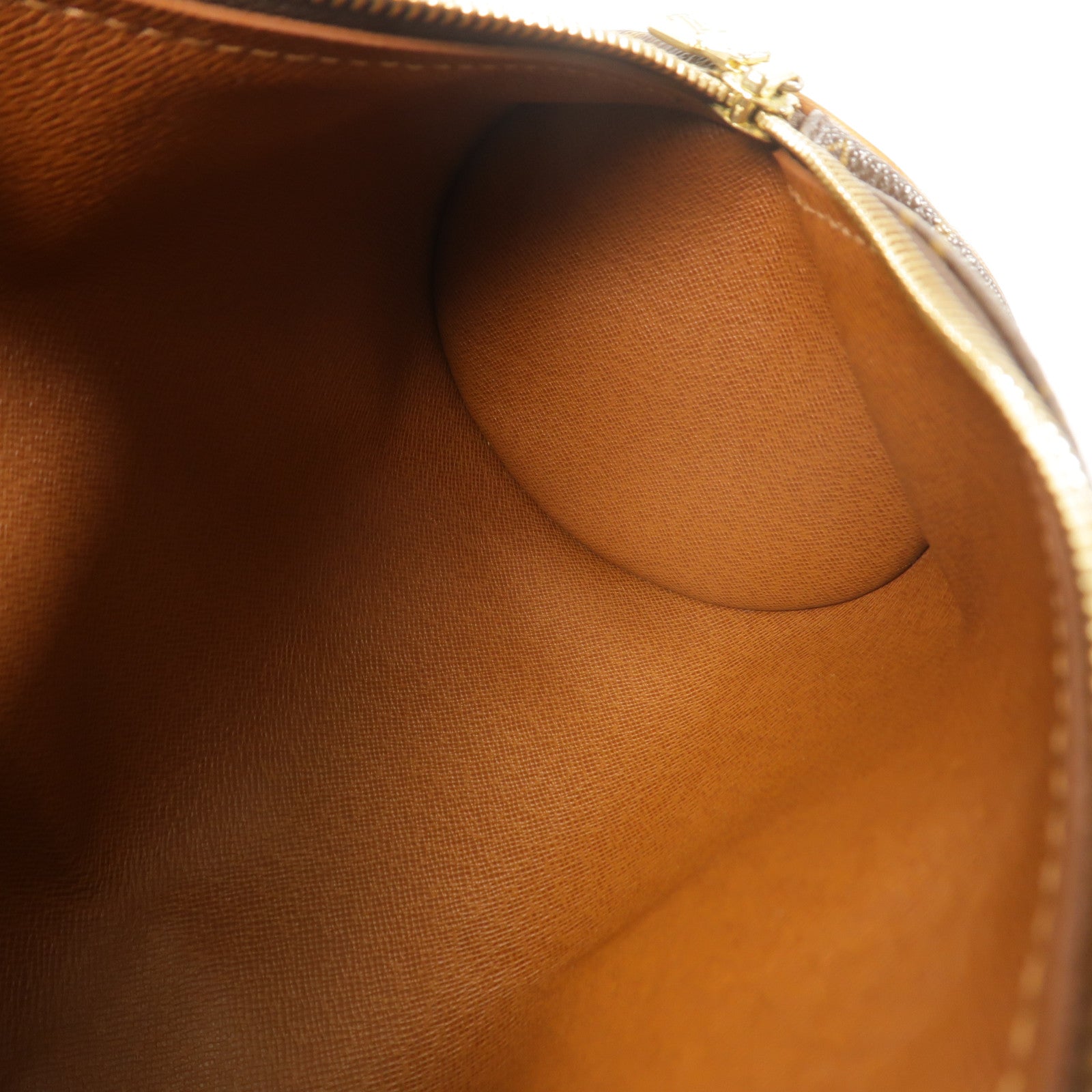 LOUIS VUITTON Monogram Papillon金扣手挽袋棕色
