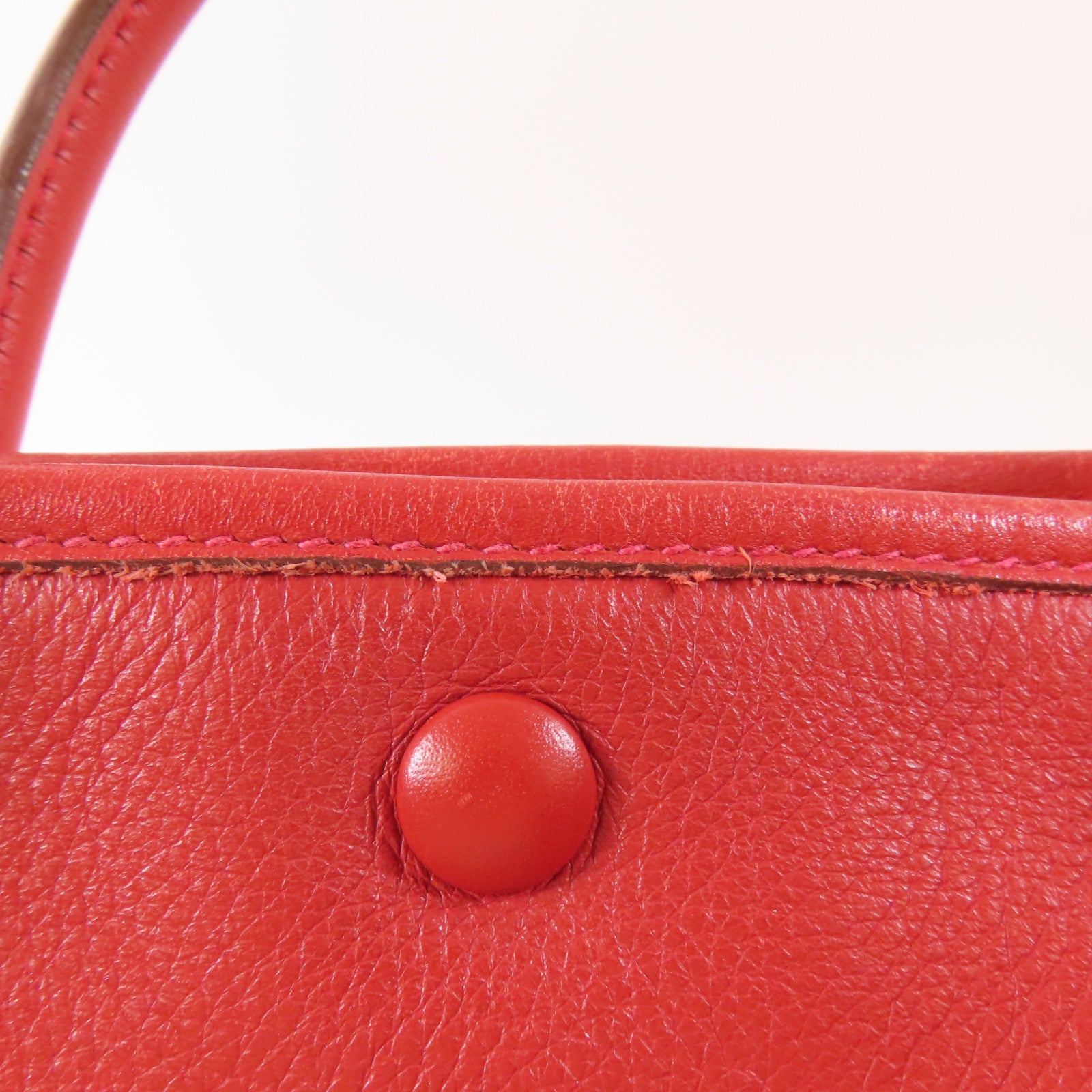 HERMES 皮革Twilly Garden Party TPM手挽袋Vermillon