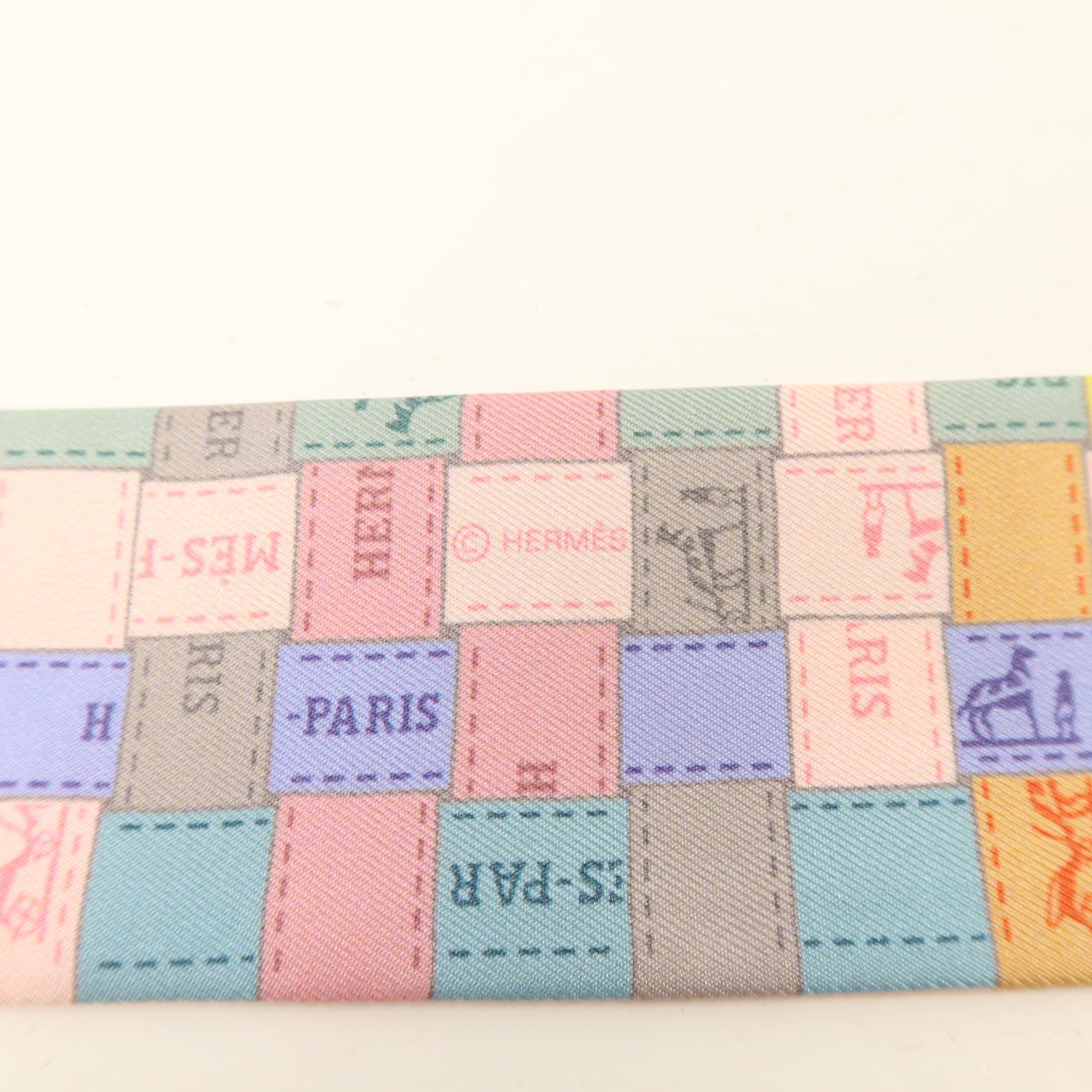 HERMES 絲質Twilly絲巾
