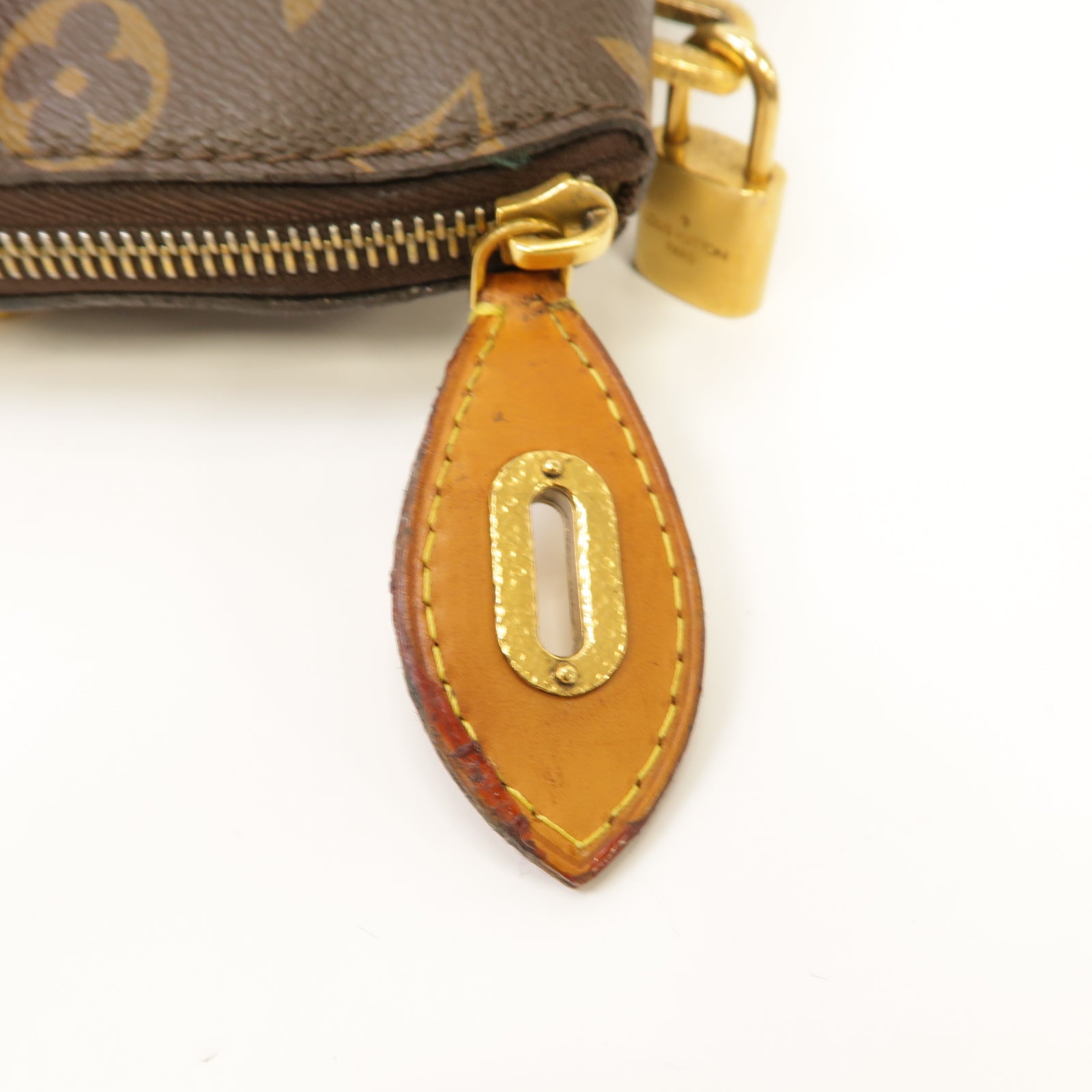 LOUIS VUITTON 【激減優惠】Monogram Lockit Chain金扣手挽袋啡色