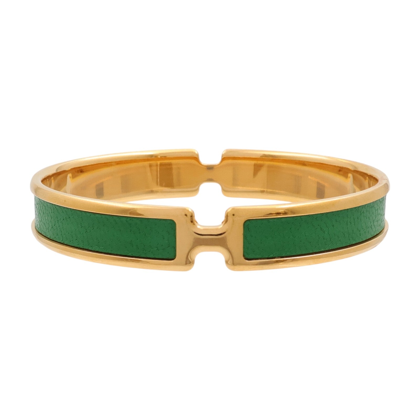HERMES Chamkila皮革/金屬Olympe Bracelet手鐲