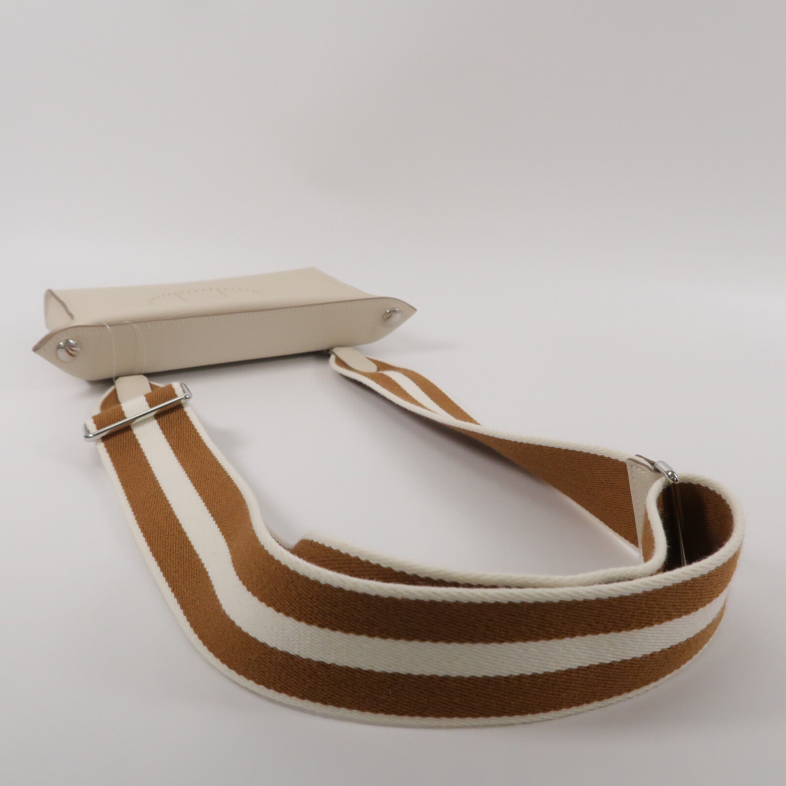 HERMES Evercolor皮革Videpoches肩背袋Craie