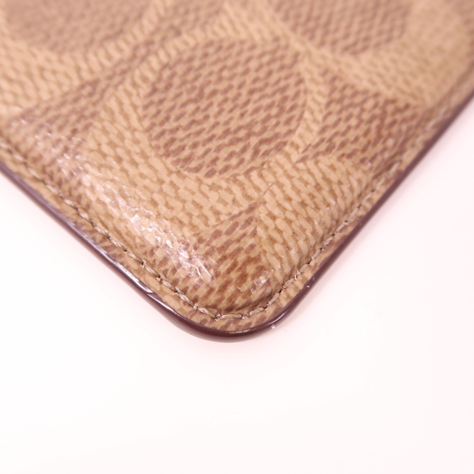 COACH Essential Magnetic Card Wallet Coated Canvas Brown