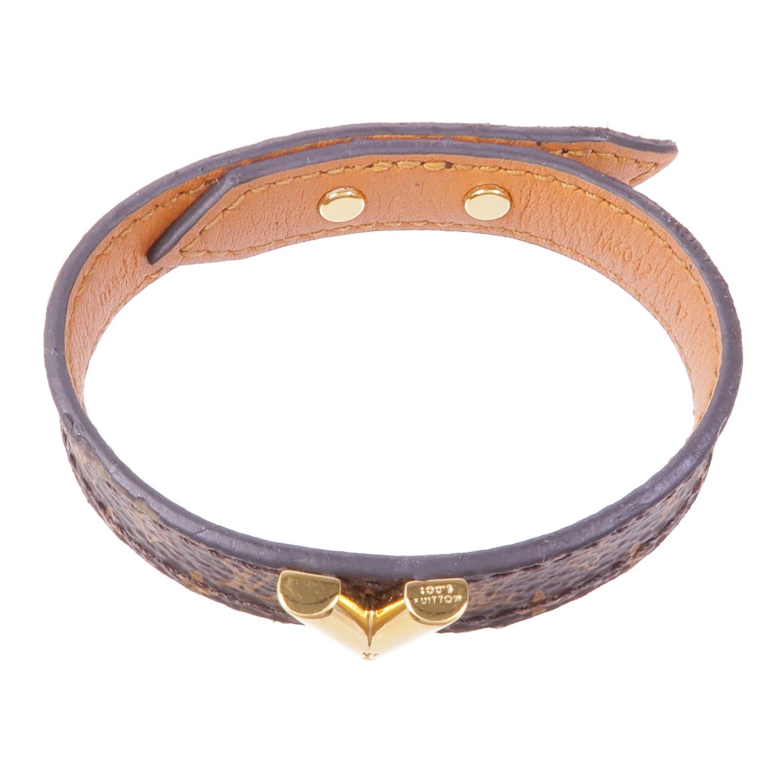 LOUIS VUITTON Monogram Essential V Bracelet Bracelet金扣手鐲