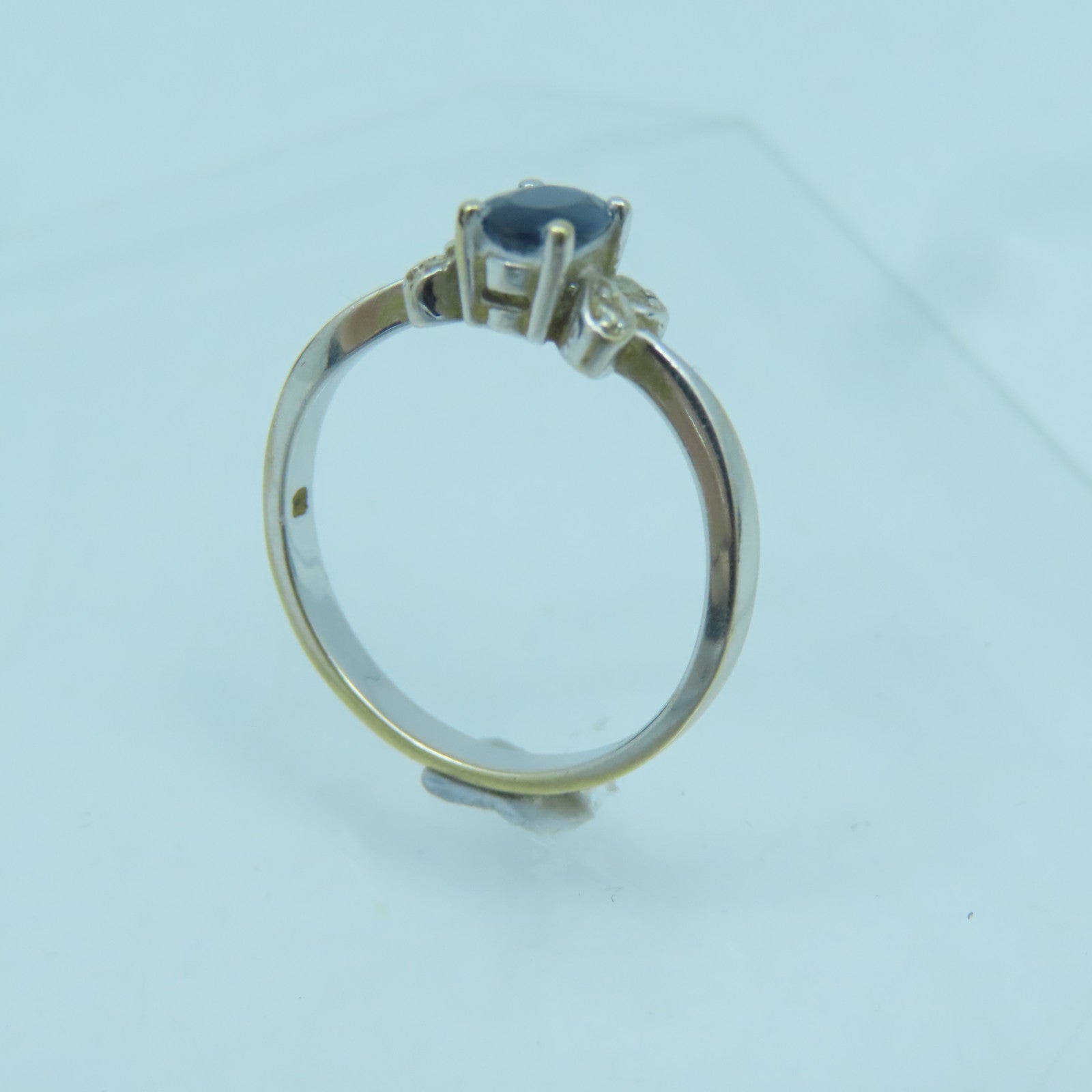 JEWELRY 【激減優惠】18K白金Sapphire Ring藍寶石戒指US#6.25