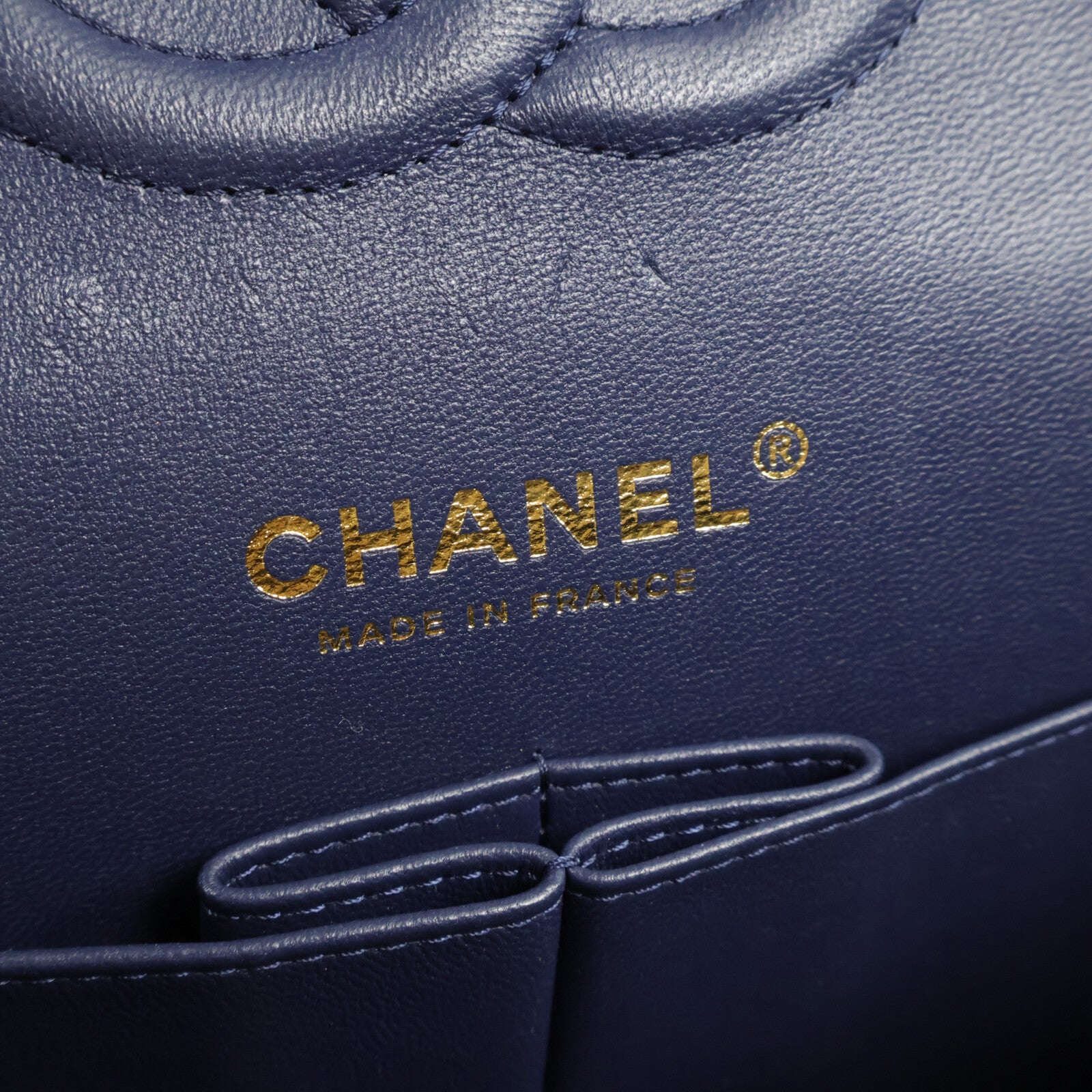 CHANEL 牛仔布Classic 25鏈帶肩背袋