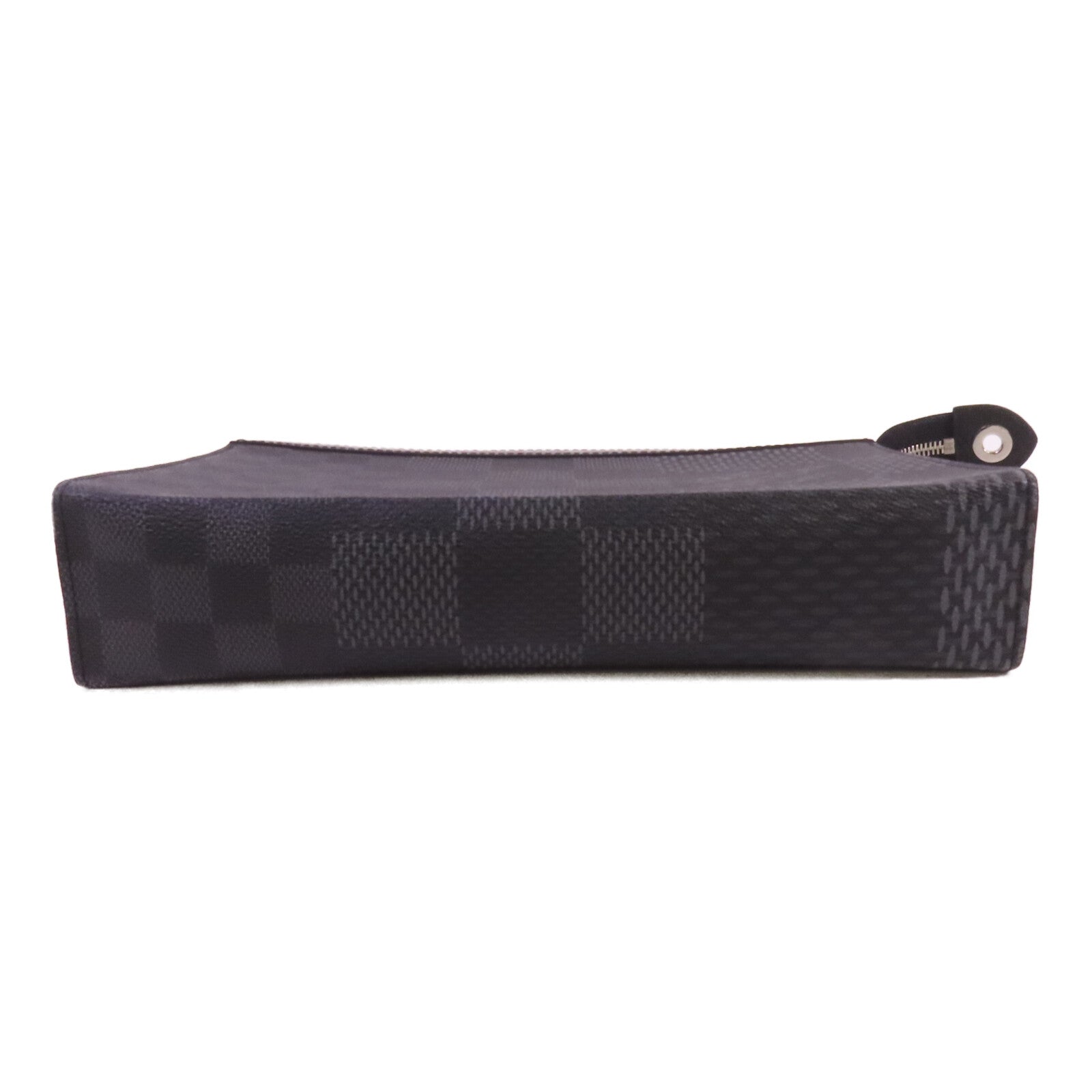 LOUIS VUITTON Damier Graphite Pochette Voyage銀扣手拿包