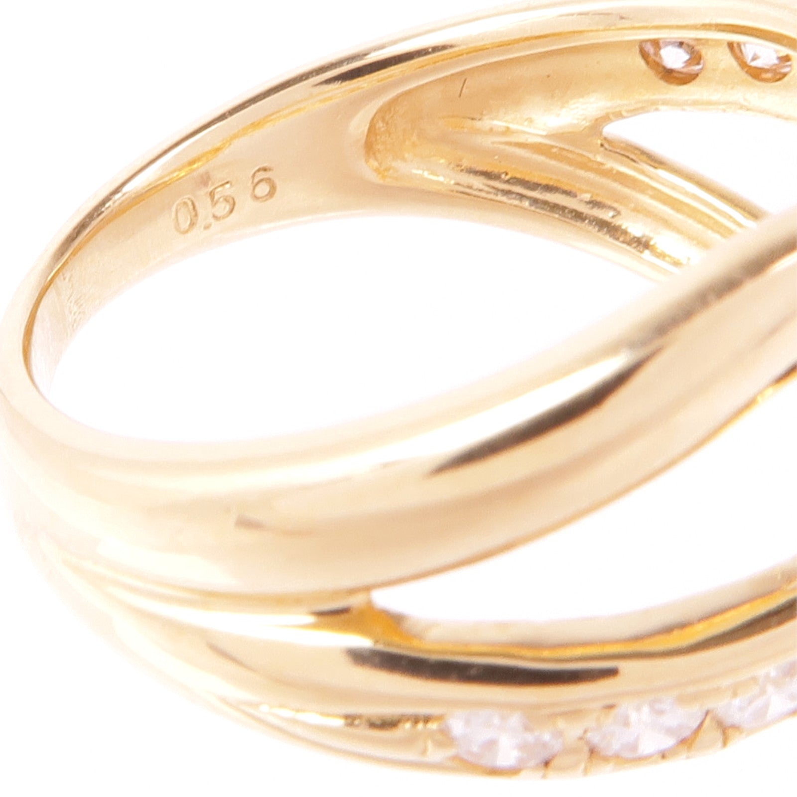 JEWELRY 18K玫瑰金Diamond Ring鑽石戒指US#6