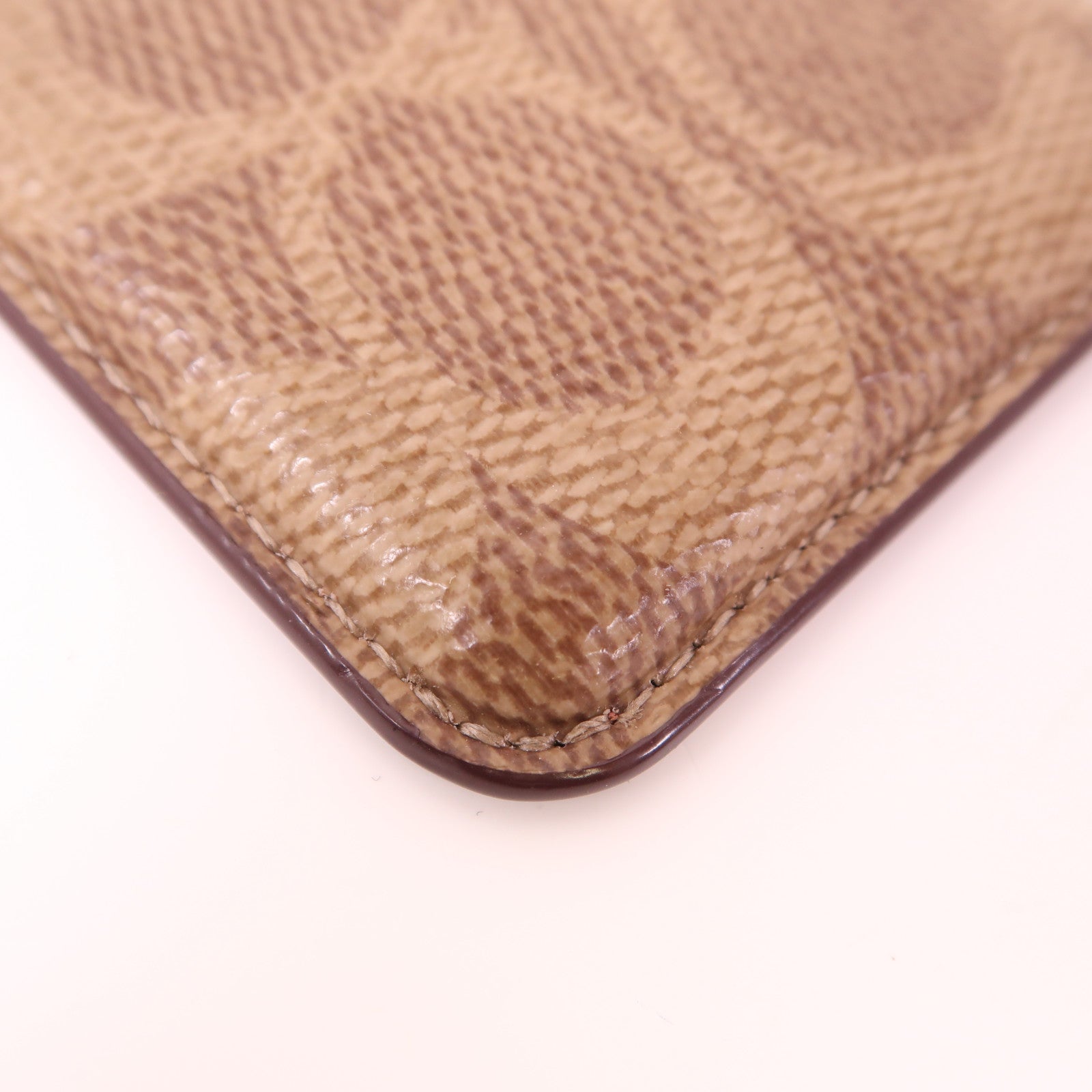 COACH Essential Magnetic Card Wallet Coated Canvas Brown