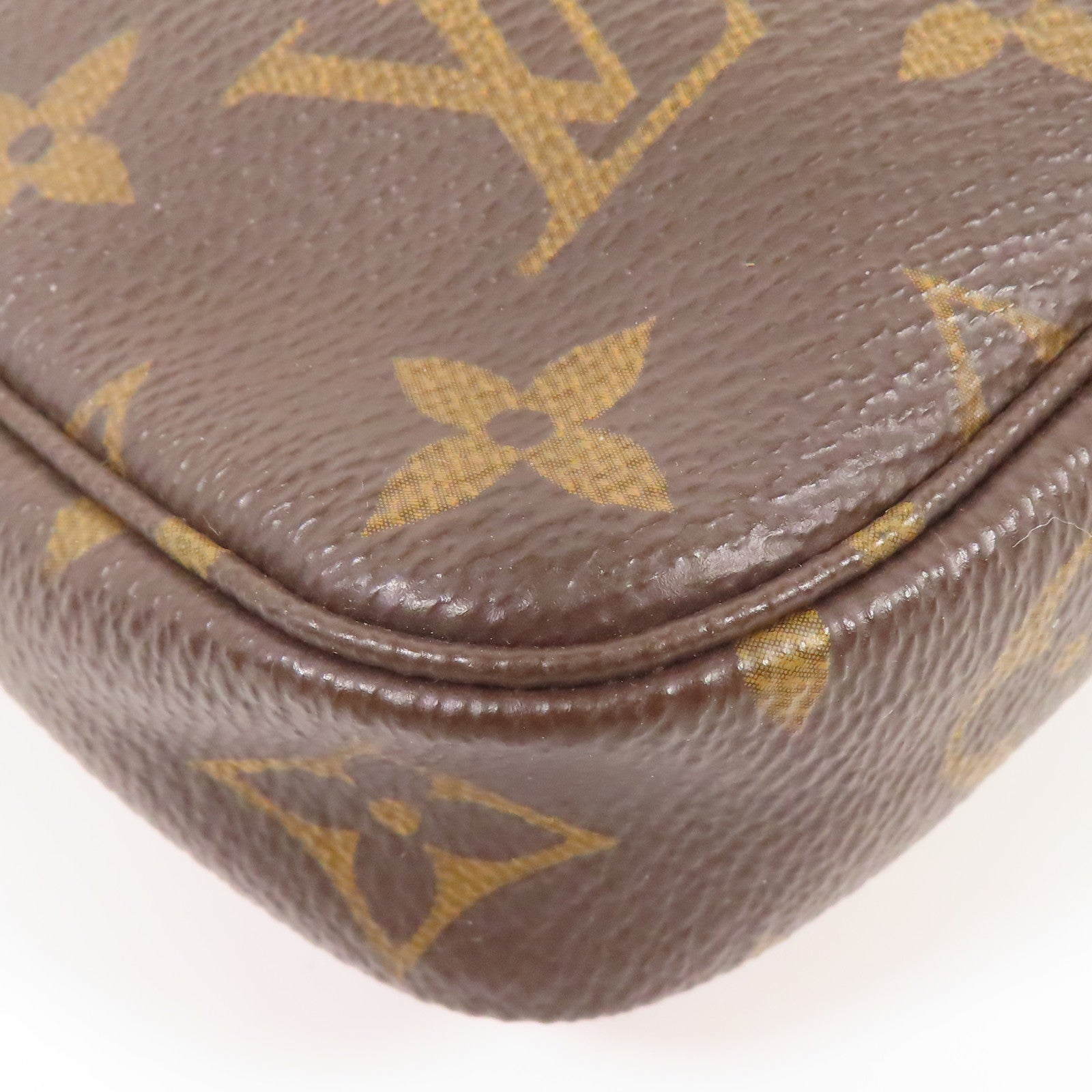 LOUIS VUITTON LV GHW Mini Pochette Accessoires Handbag M58009 Monogram Brown