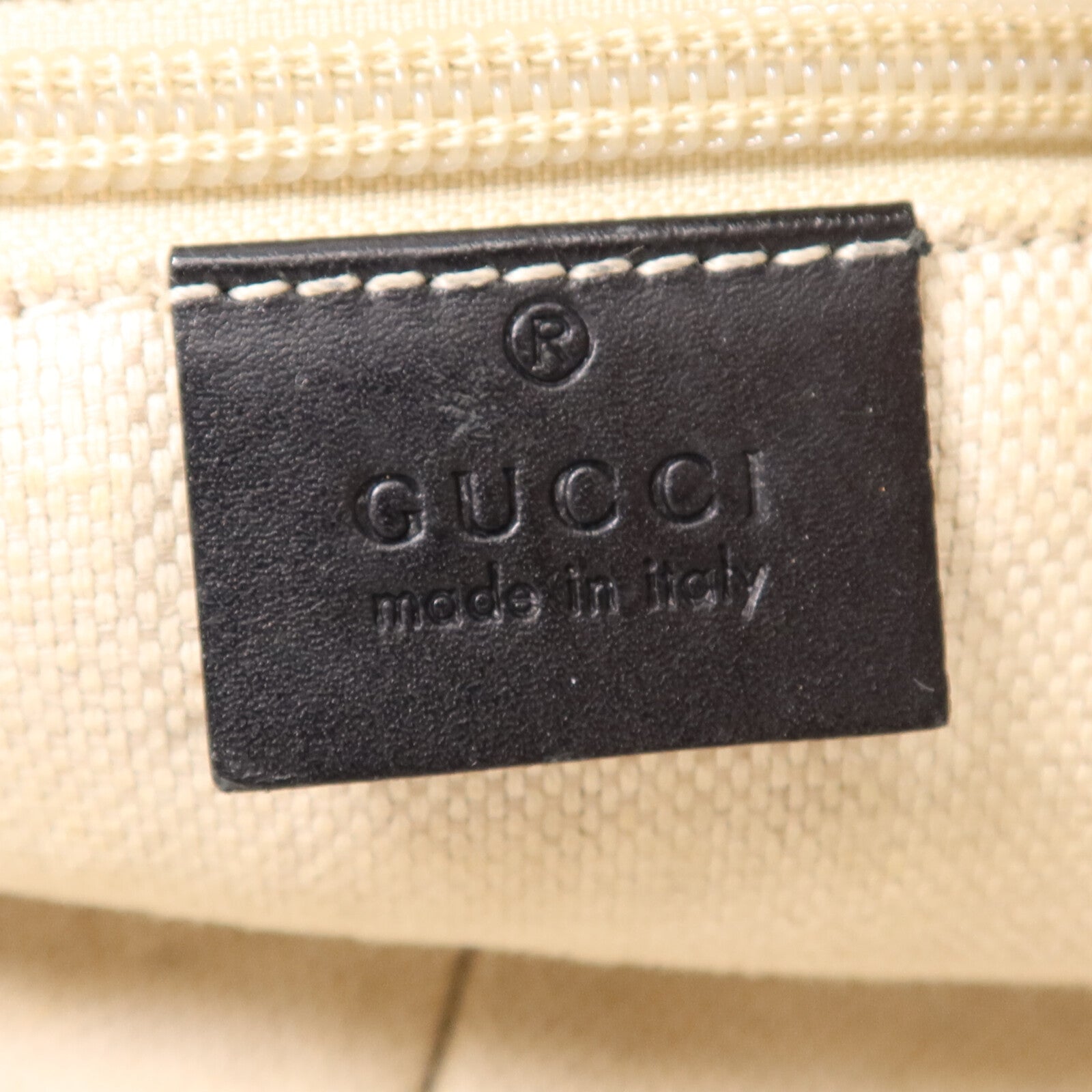 GUCCI 帆布Shoulder Bag銀扣肩背袋