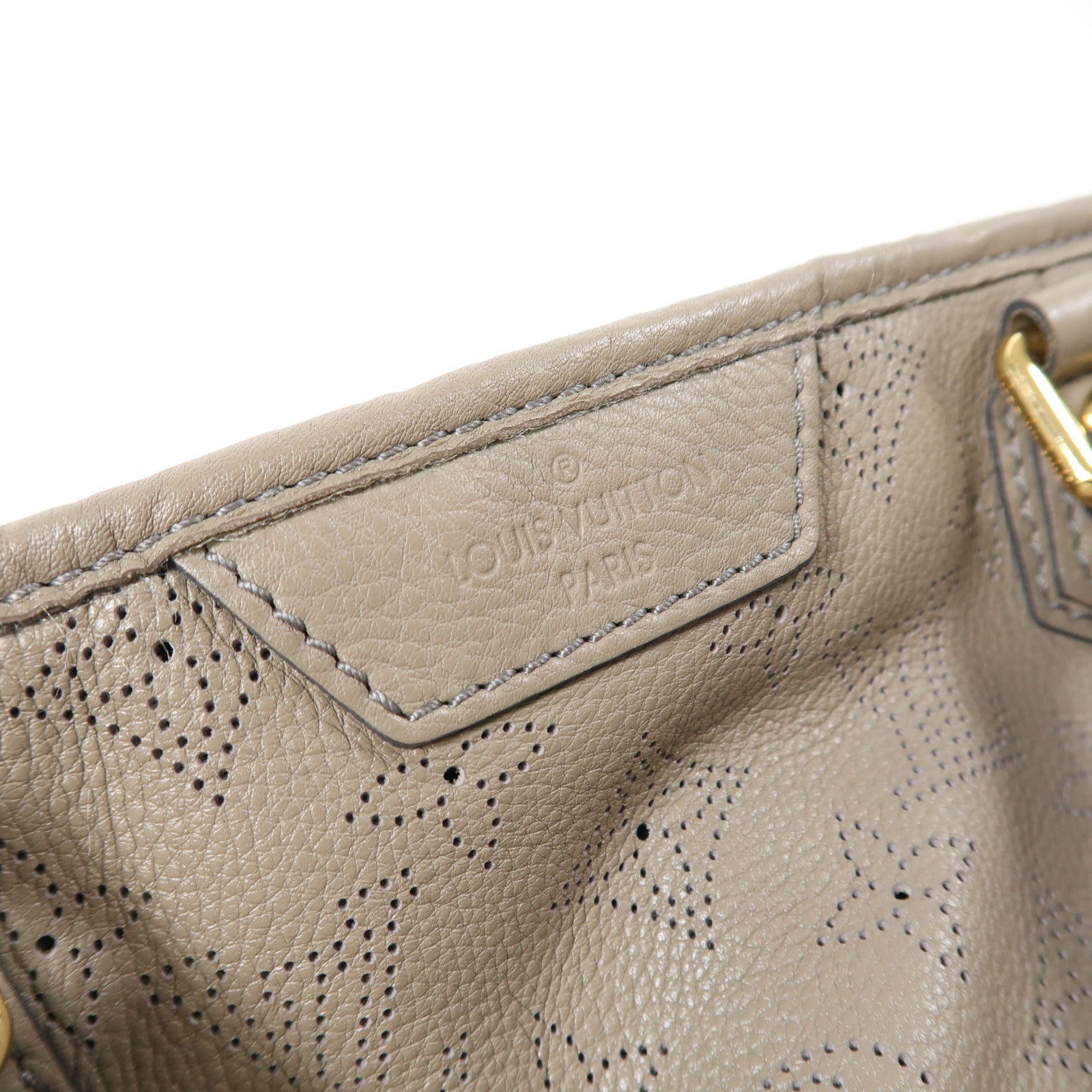 LOUIS VUITTON LV GHW Stella PM 2Way Shoulder Handbag Mahina M93175 Beige