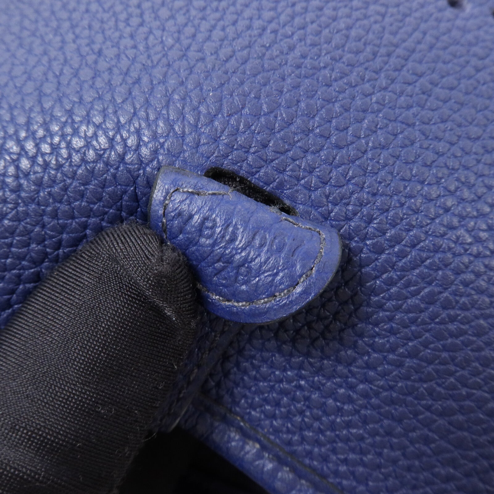 HERMES Clemence皮革Evelyne TPM肩背袋Bleu Saphir