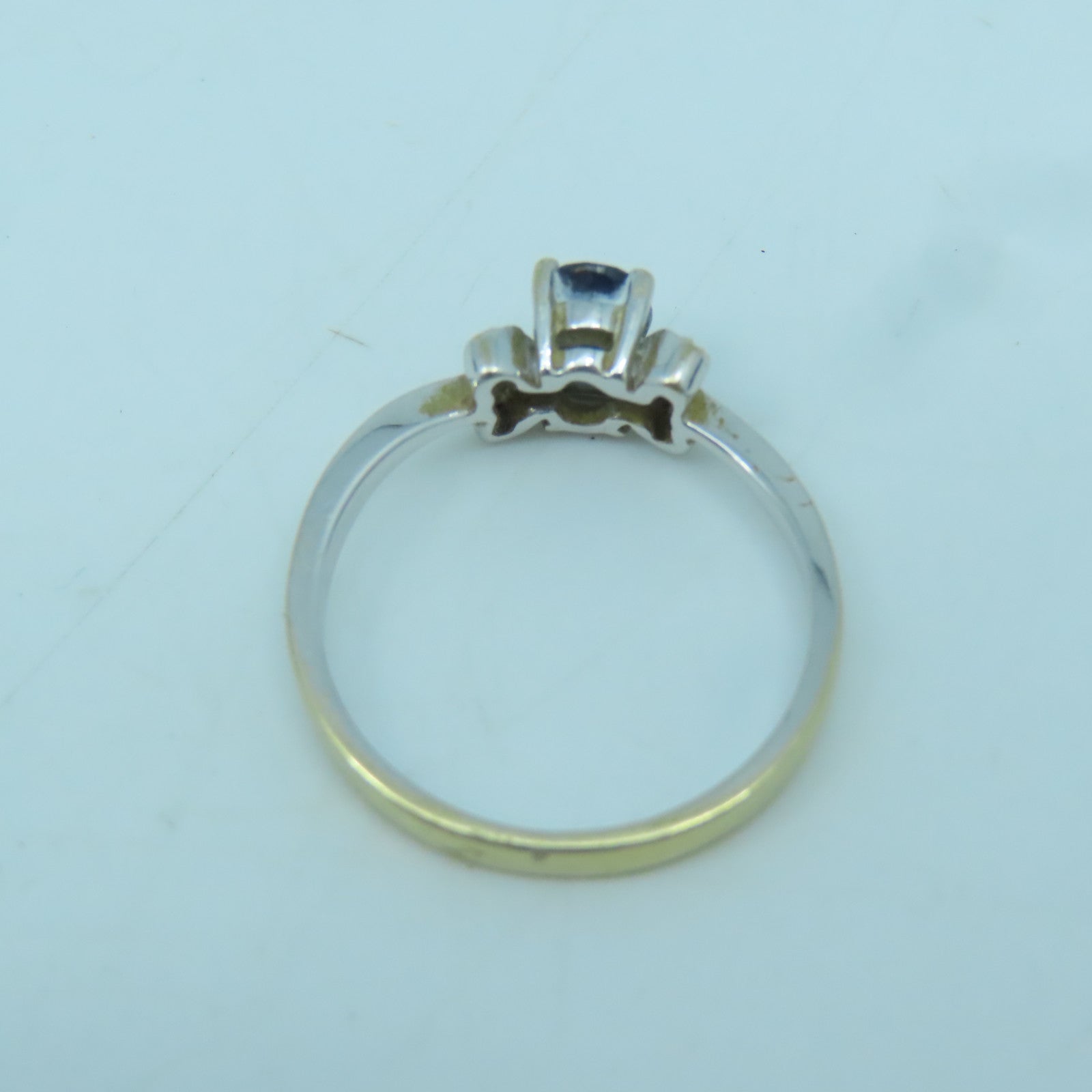 JEWELRY 【激減優惠】18K白金Sapphire Ring藍寶石戒指US#6.25