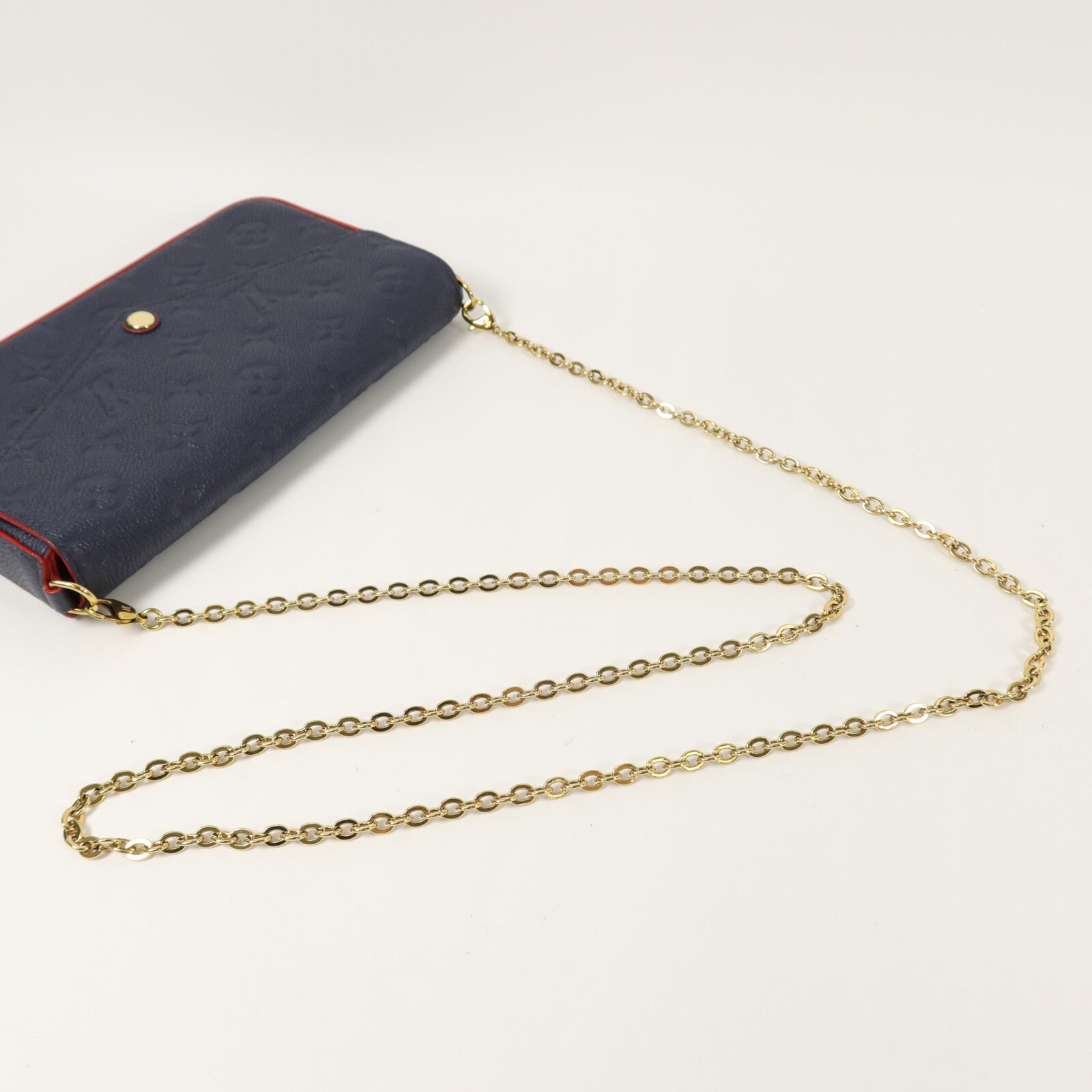LOUIS VUITTON Monogram Empreinte Pochette Felicie鏈帶肩背袋