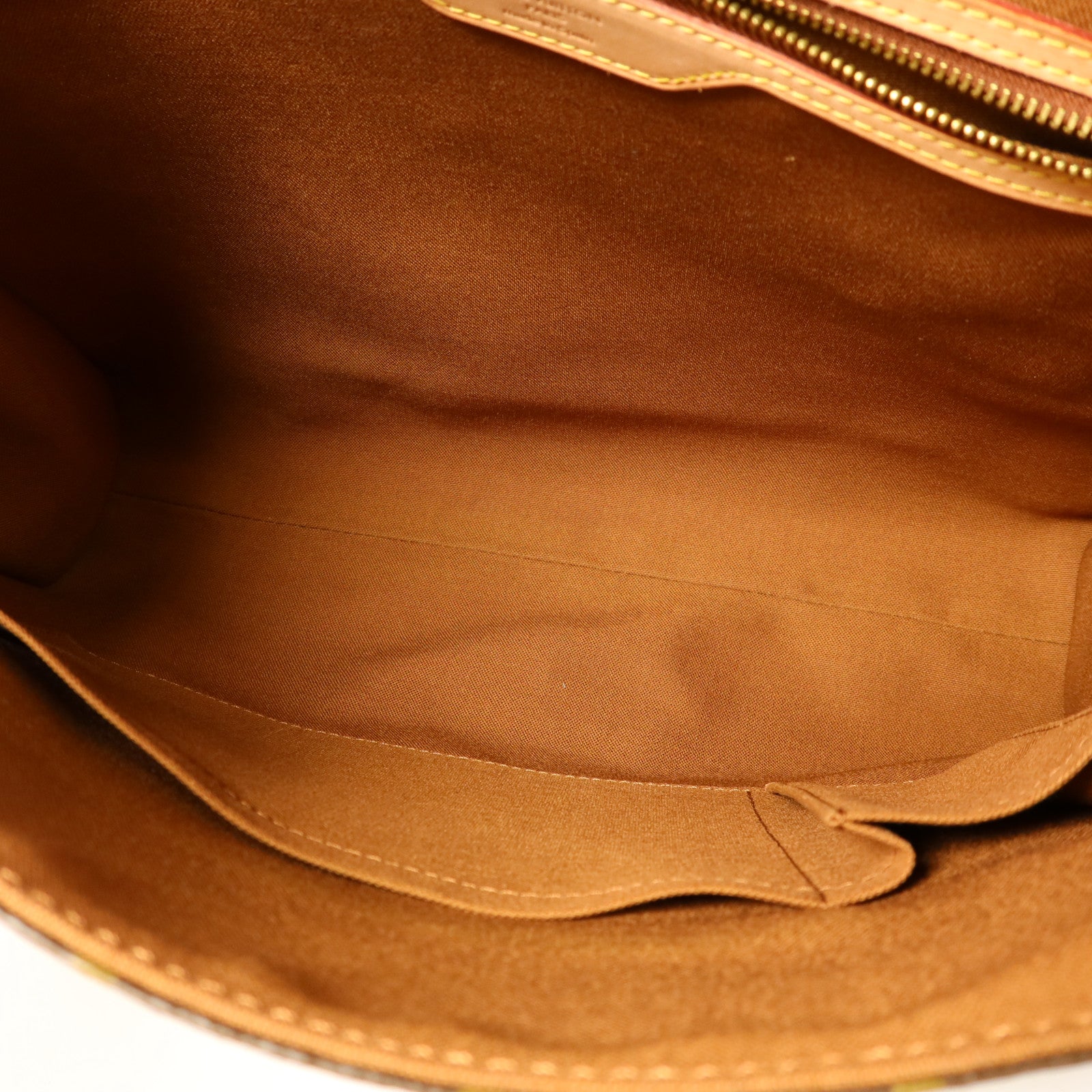 LOUIS VUITTON Monogram Abbesses金扣肩背袋棕色