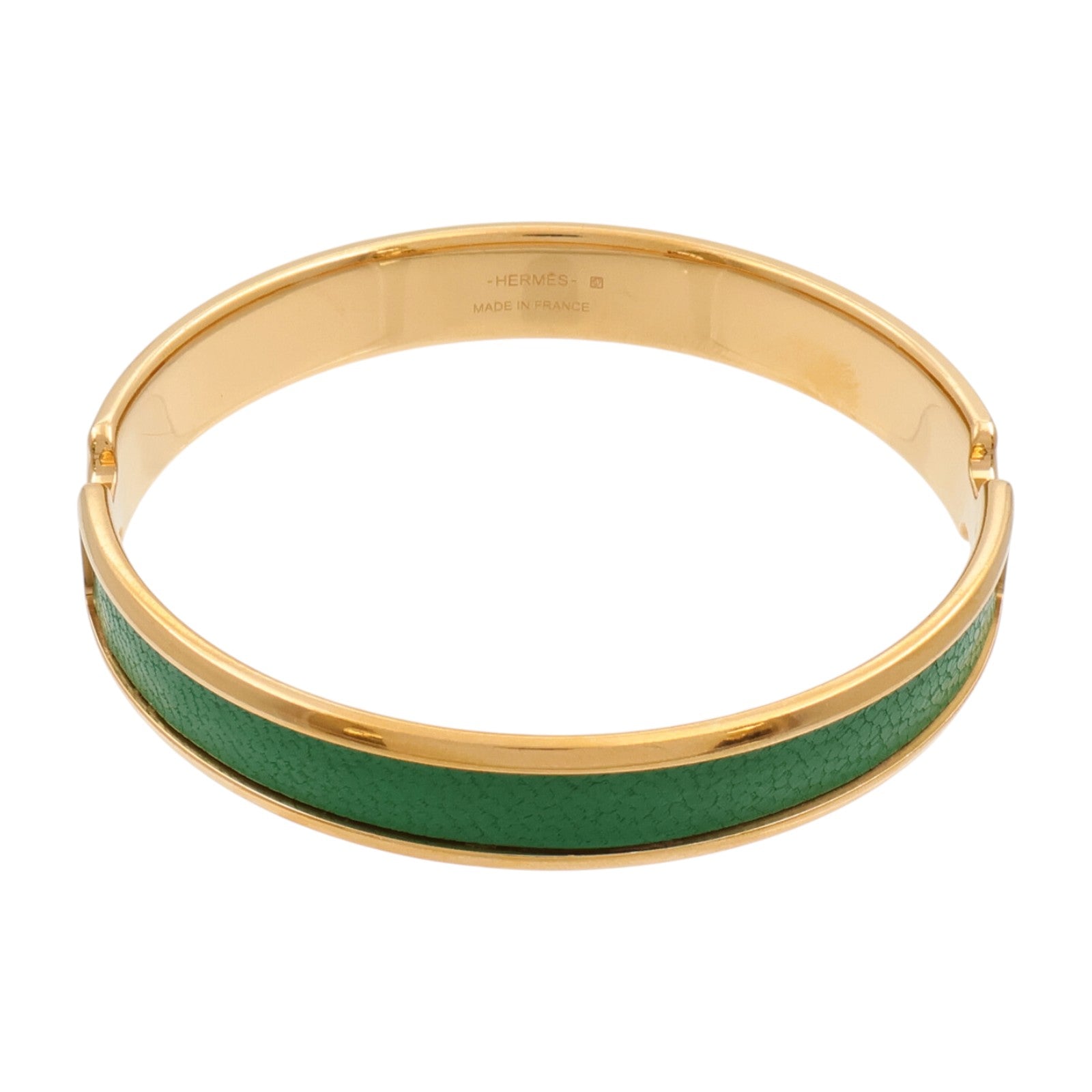HERMES Chamkila皮革/金屬Olympe Bracelet手鐲