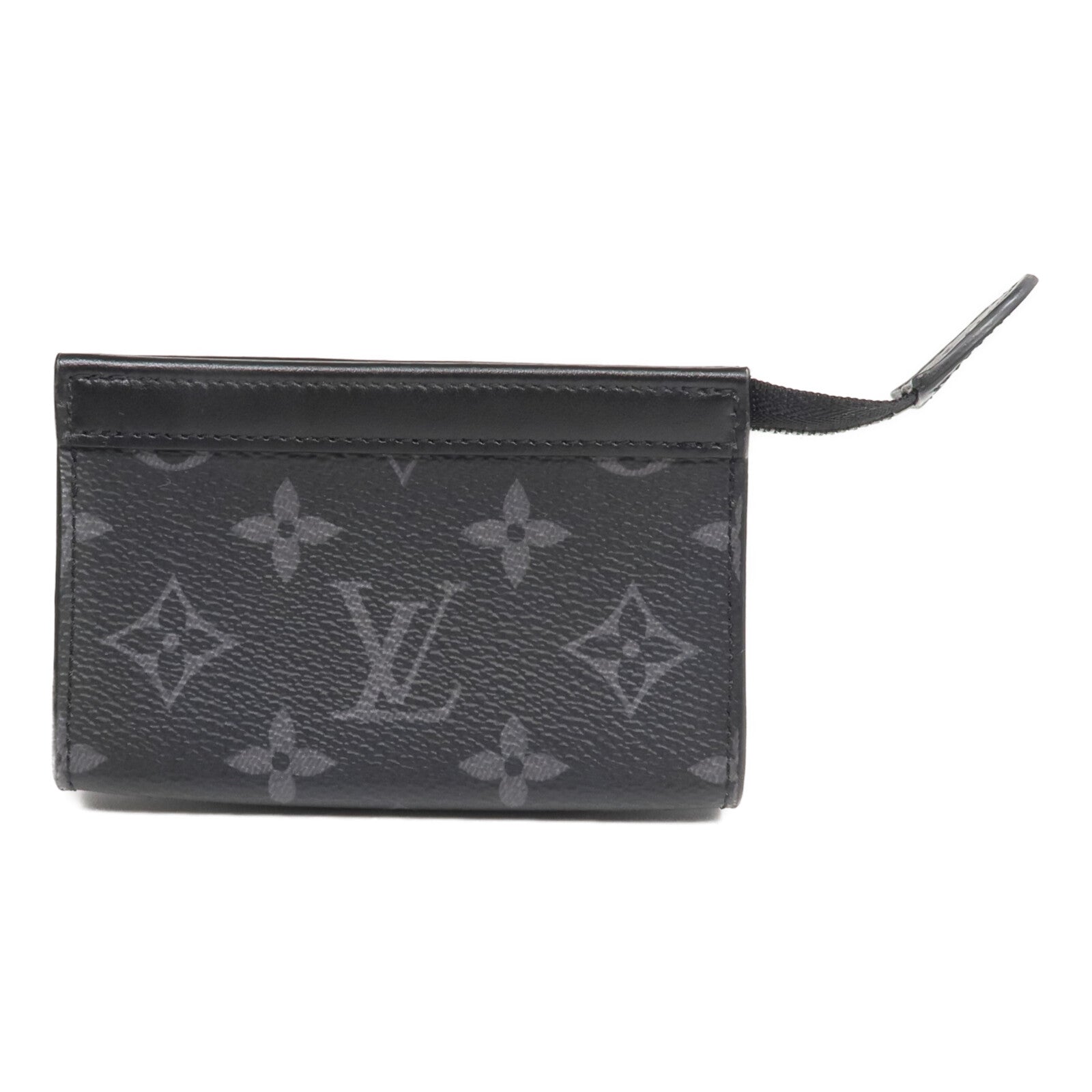 LOUIS VUITTON Monogram Eclipse Key Pouch Voyage鎖匙包