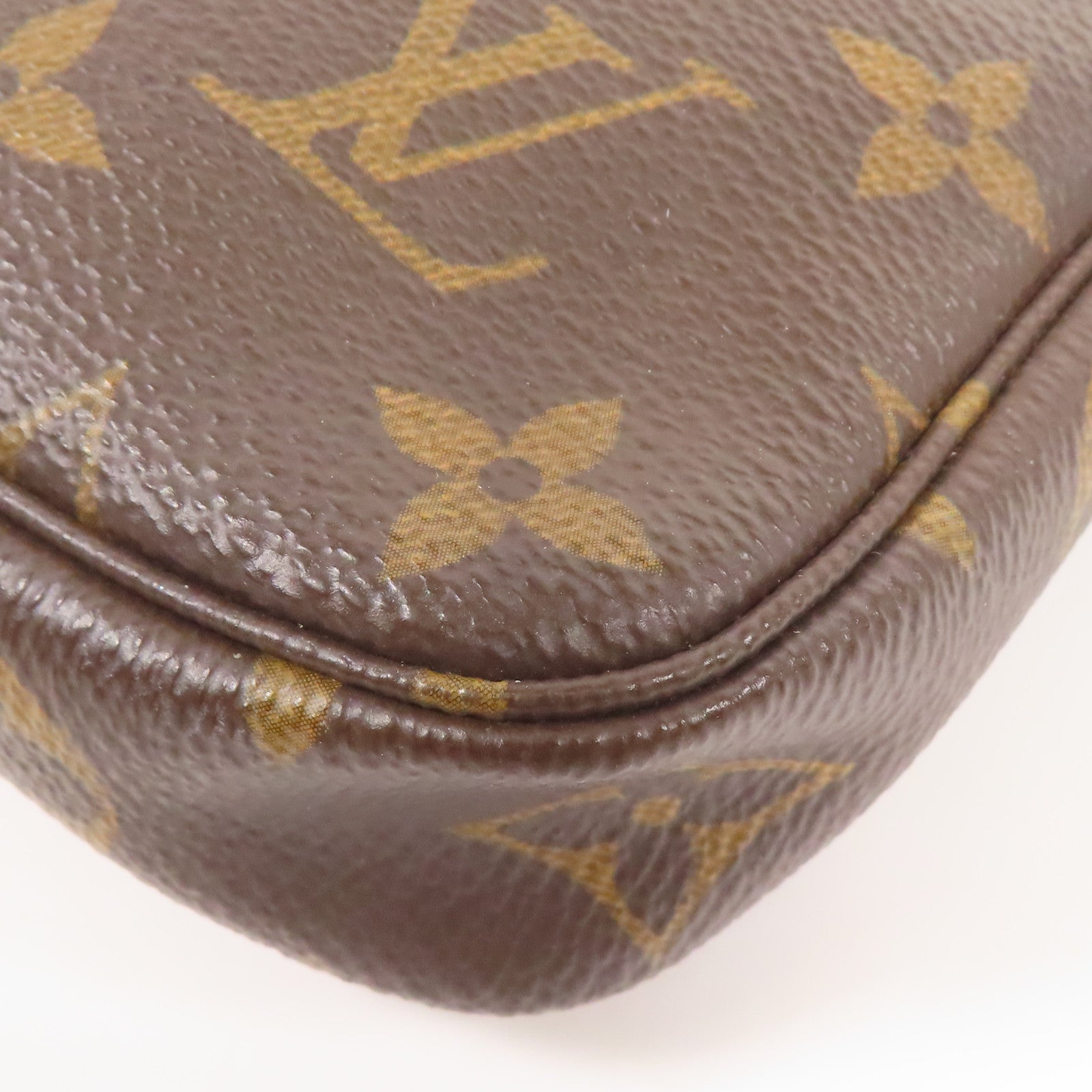 LOUIS VUITTON LV GHW Mini Pochette Accessoires Handbag M58009 Monogram Brown