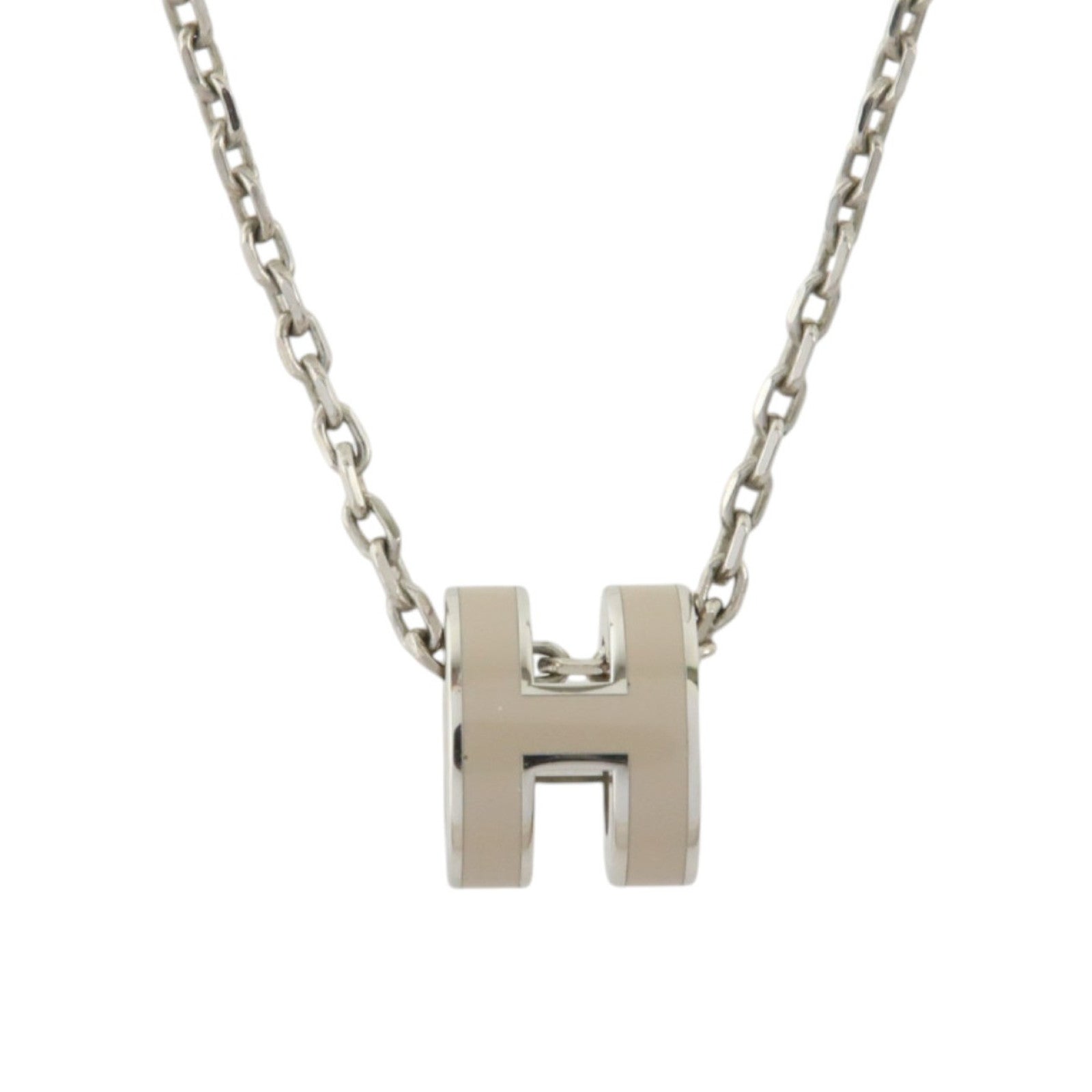 HERMES 金屬/琺瑯Mini Pop H Necklacex項鏈